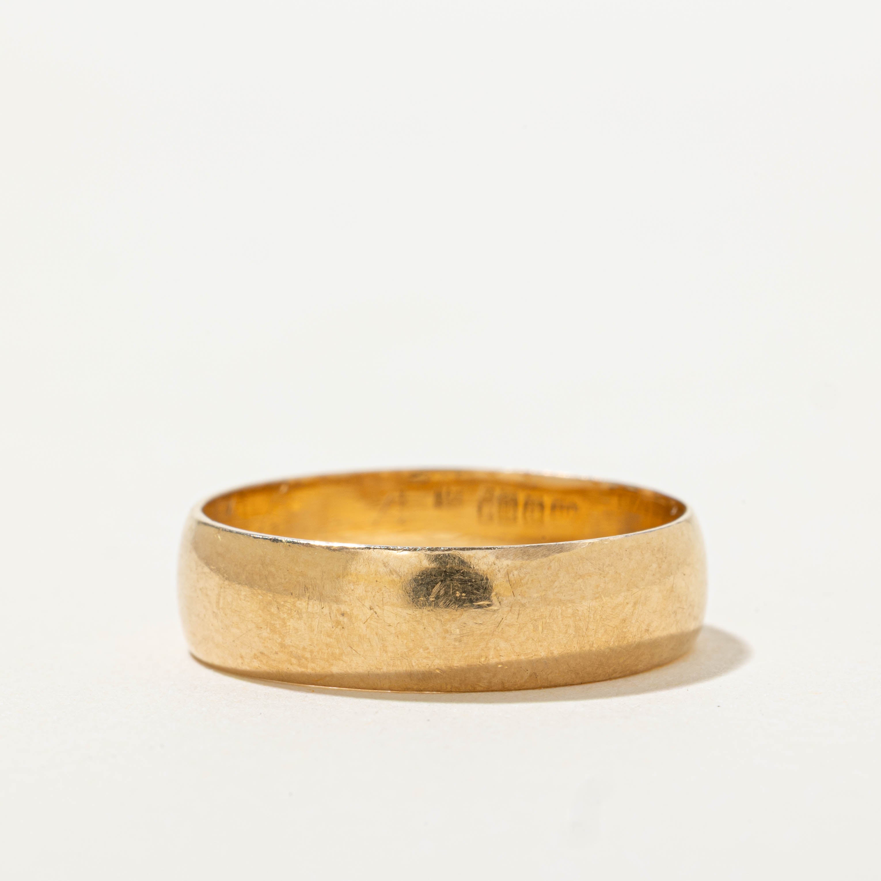 1911 Birmingham UK Yellow Gold Band | 5.60mm | SZ 8.5