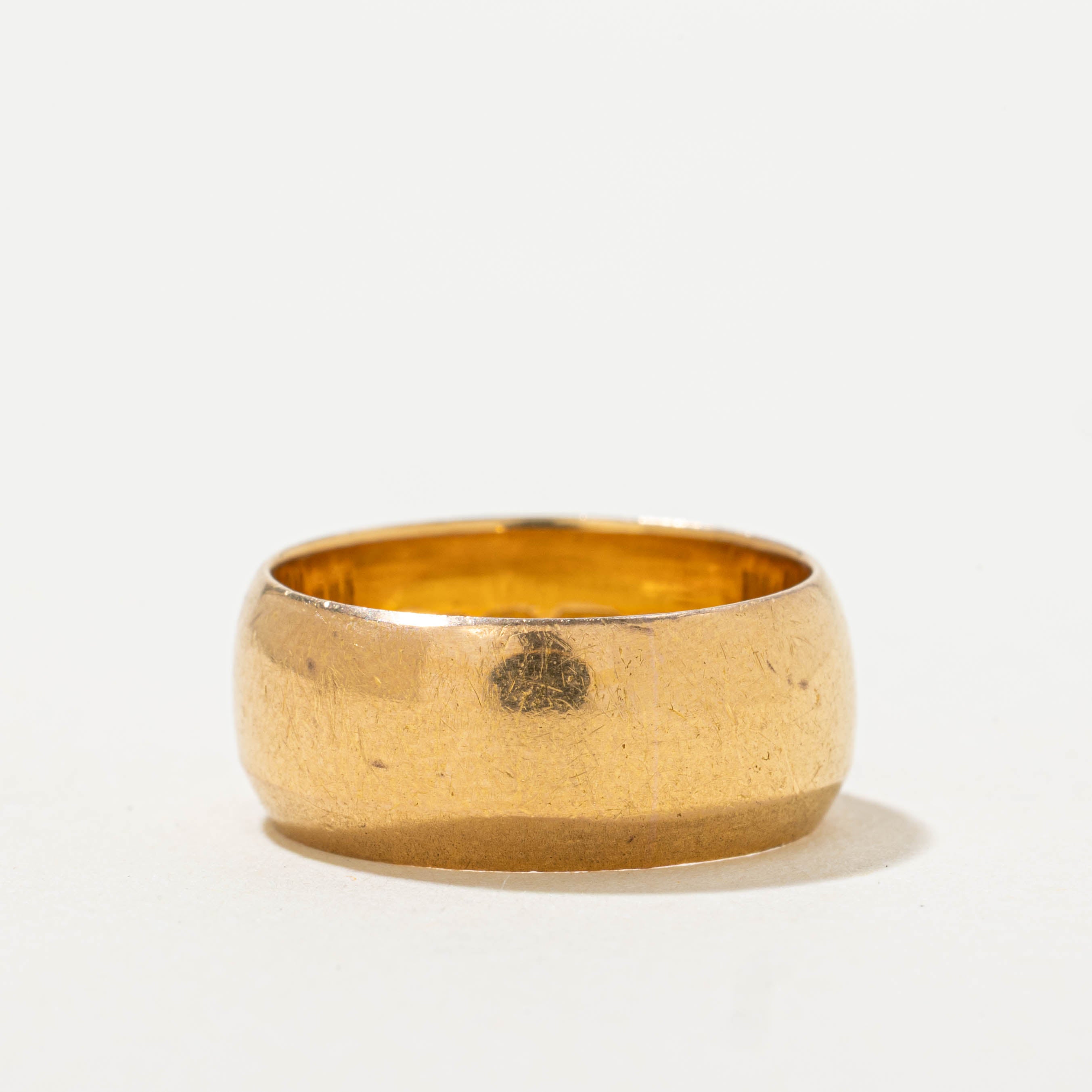 1900 Birmingham 22k Yellow Gold Cigar Band | 7.45mm | SZ 4