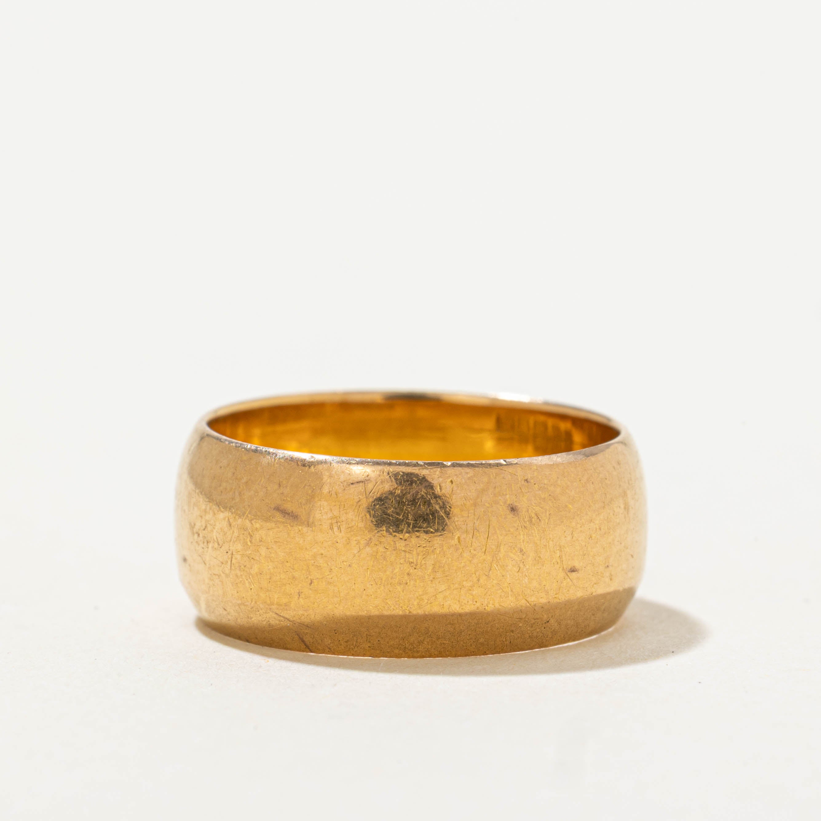 1900 Birmingham 22k Yellow Gold Cigar Band | 7.45mm | SZ 4