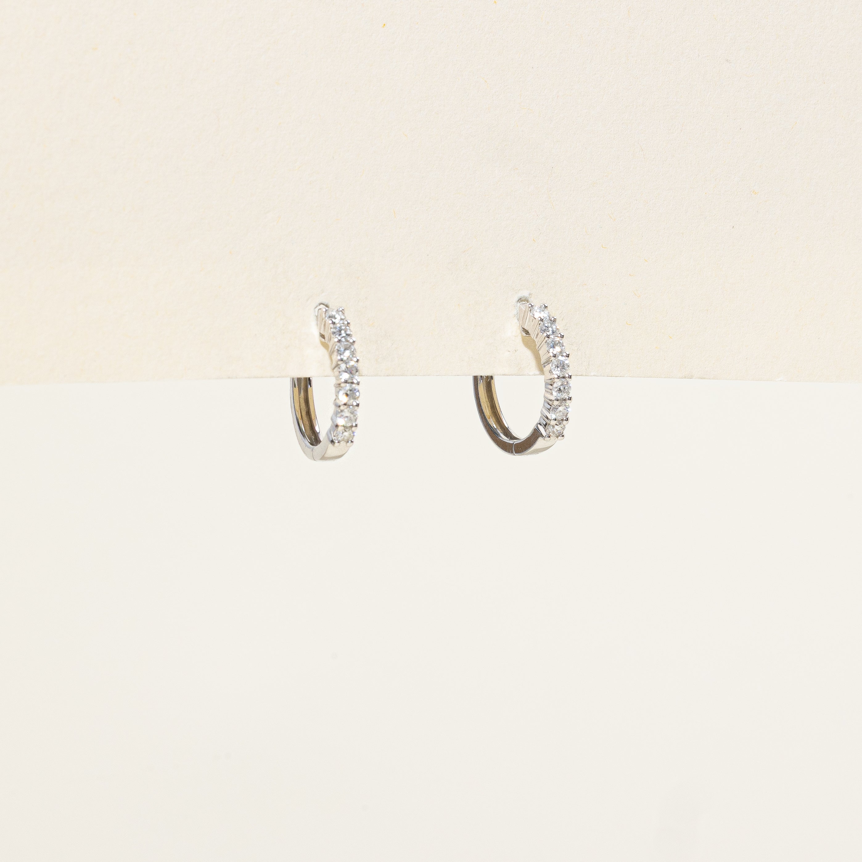 Boucles d'oreilles créoles en diamants | 0,45 ct