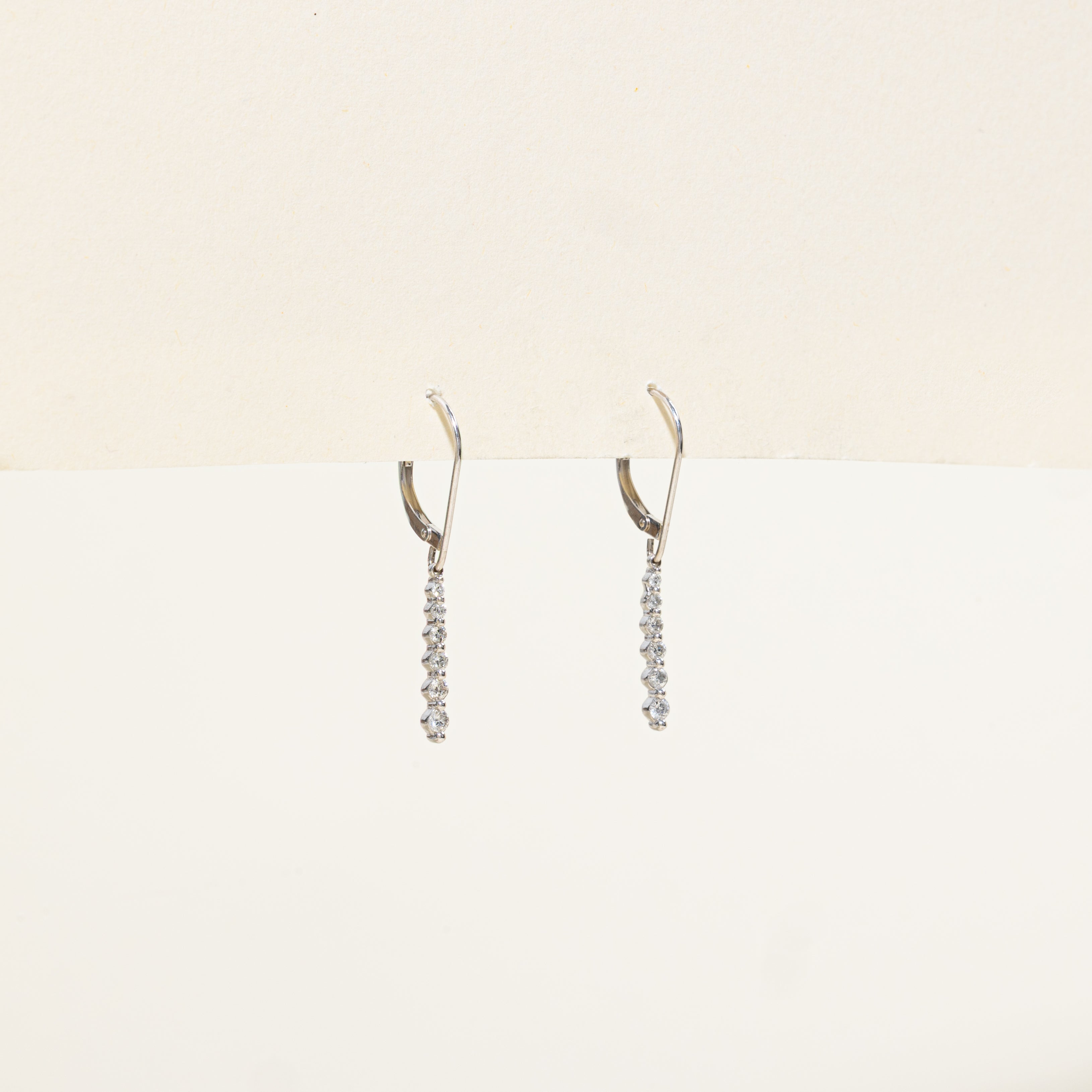 Diamond Plain Drop Earrings | 0.23ctw