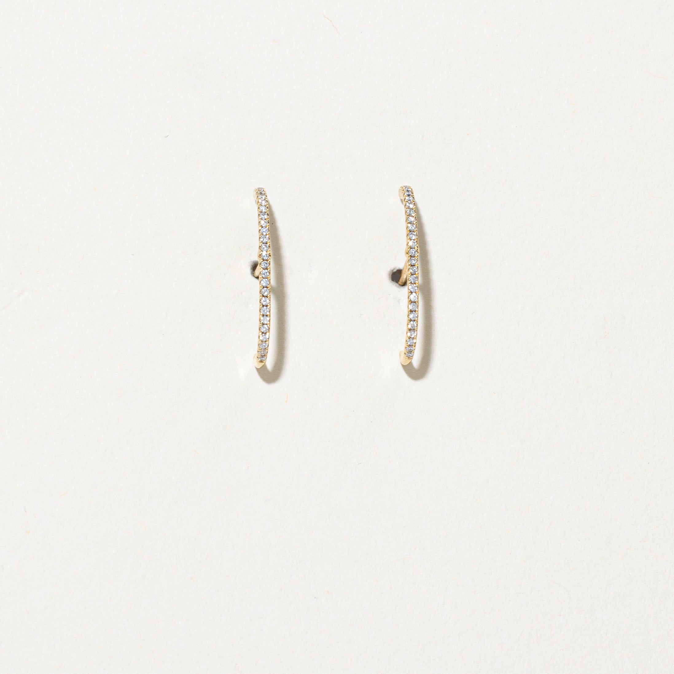 Diamond Wrap Stud Earrings | 0.10ctw