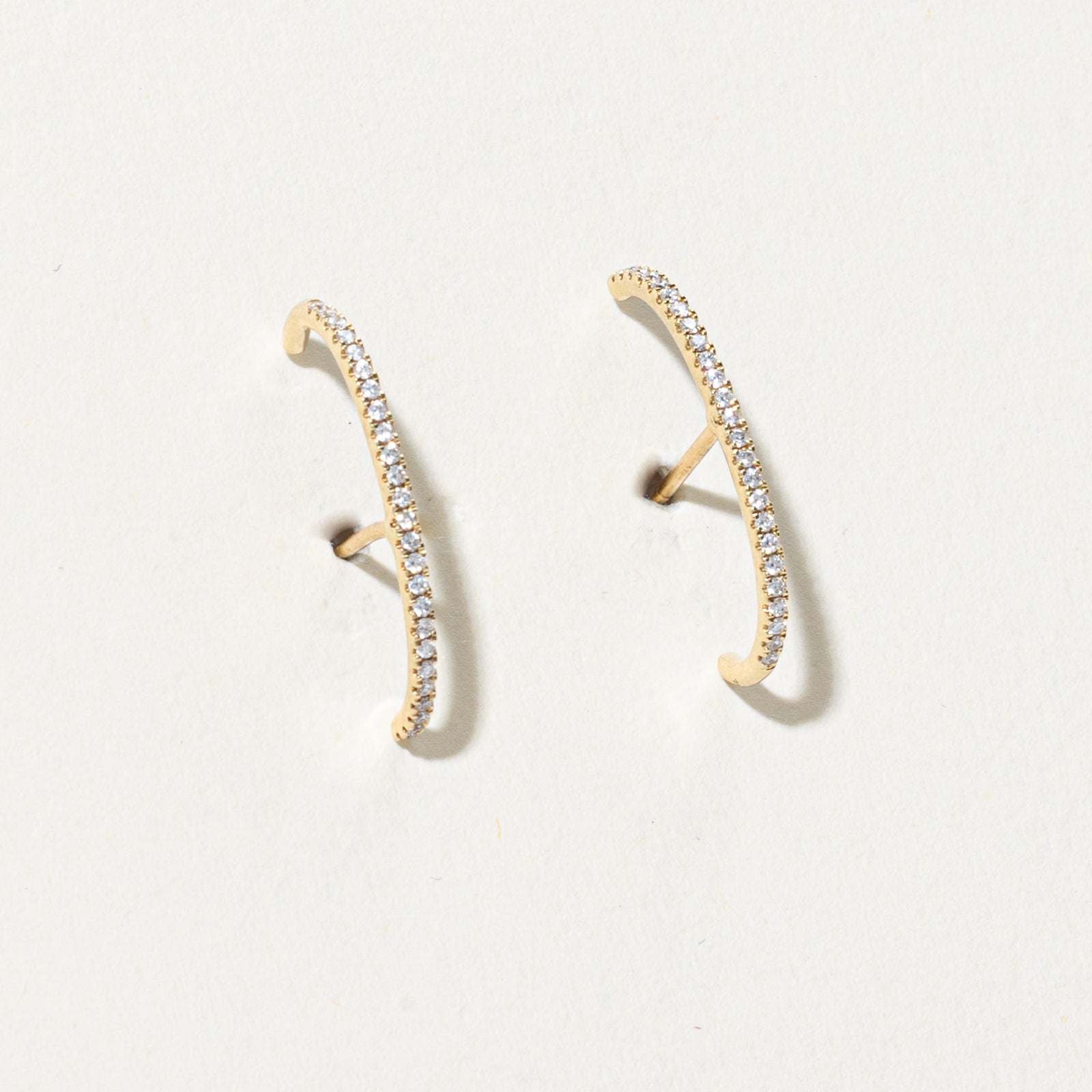 Diamond Wrap Stud Earrings | 0.10ctw