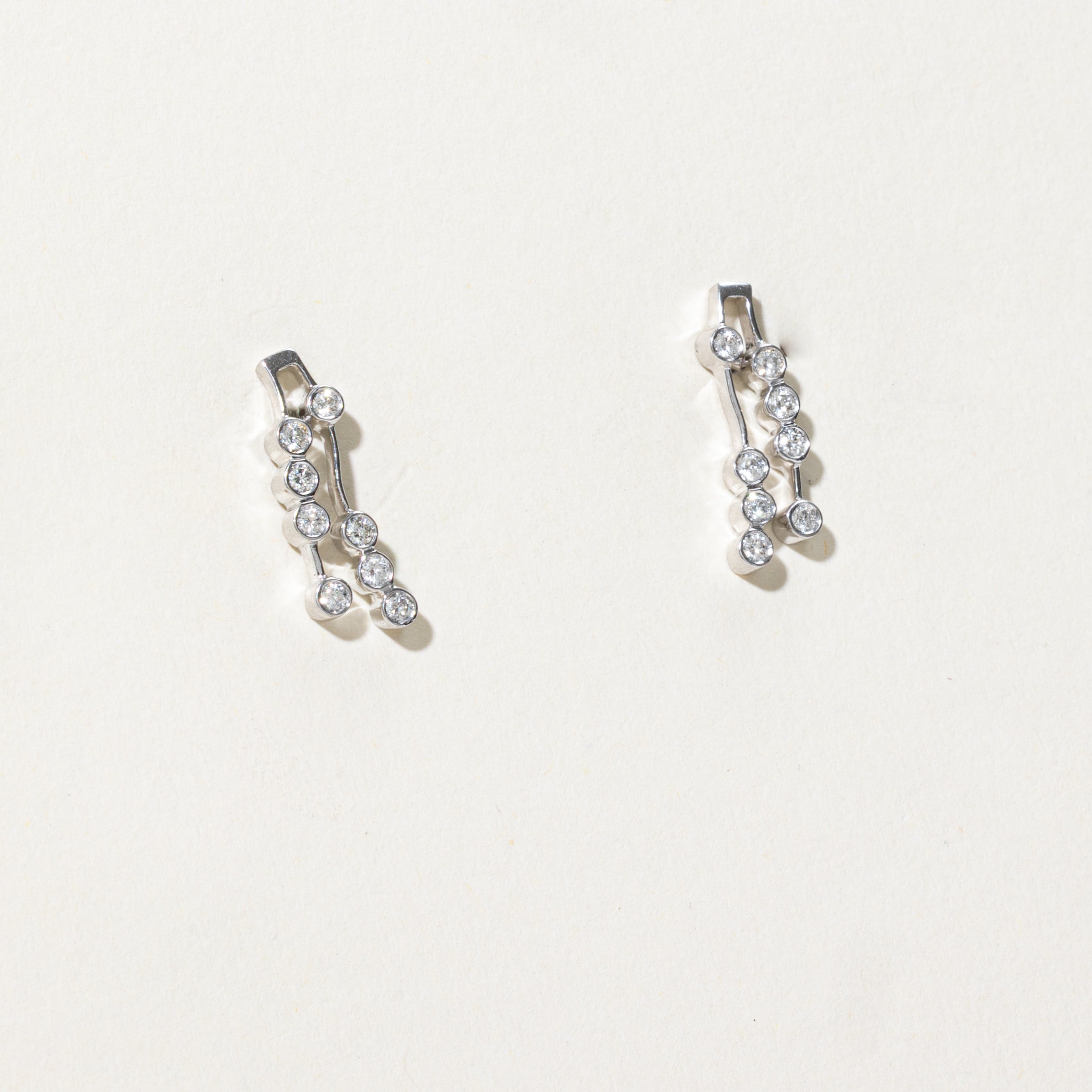 Bezel Set Diamond Constellation Drop Earrings | 0.50ctw