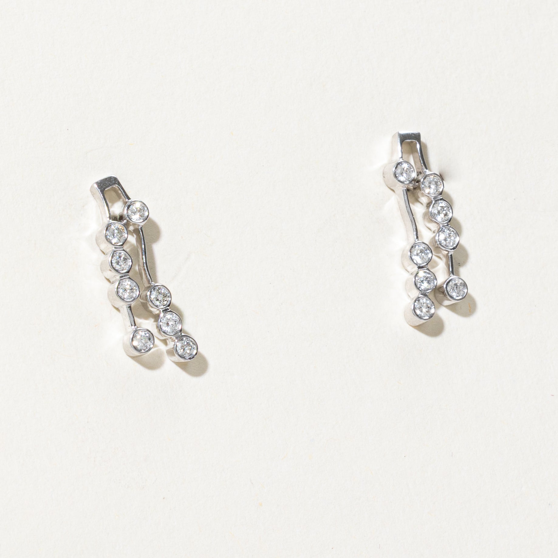 Bezel Set Diamond Constellation Drop Earrings | 0.50ctw