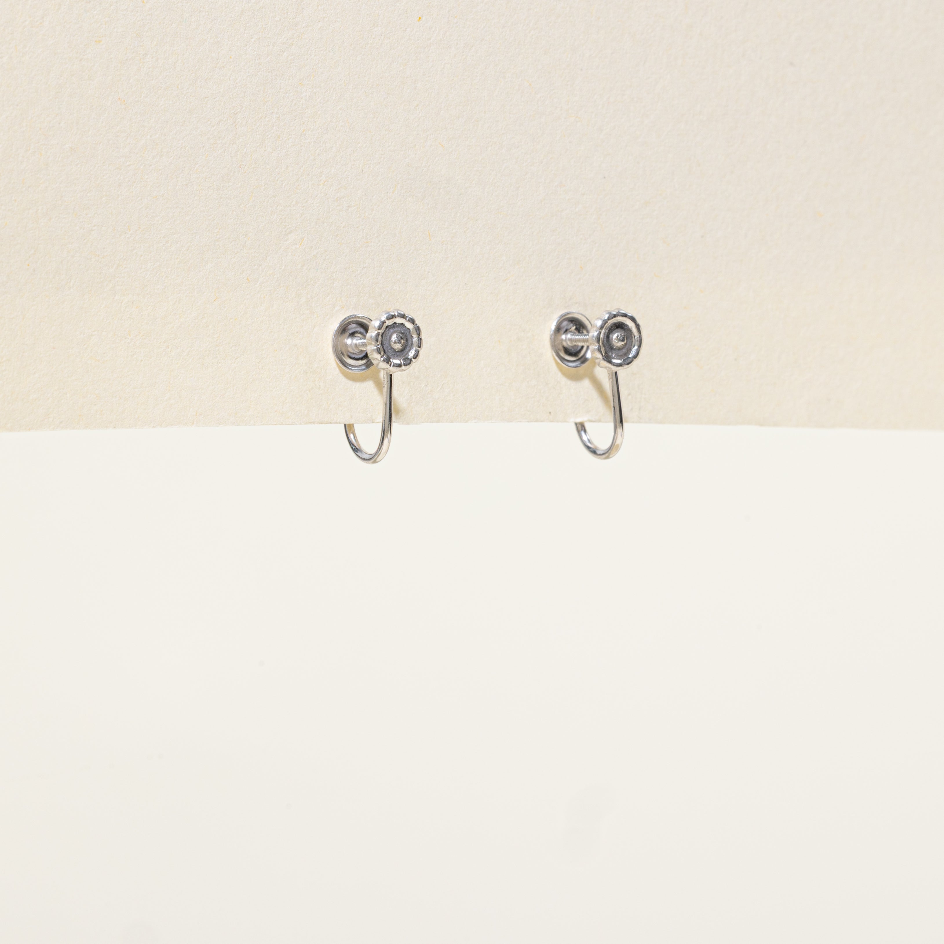Belcher Set Diamond Clip-On Earrings | 0.10ctw