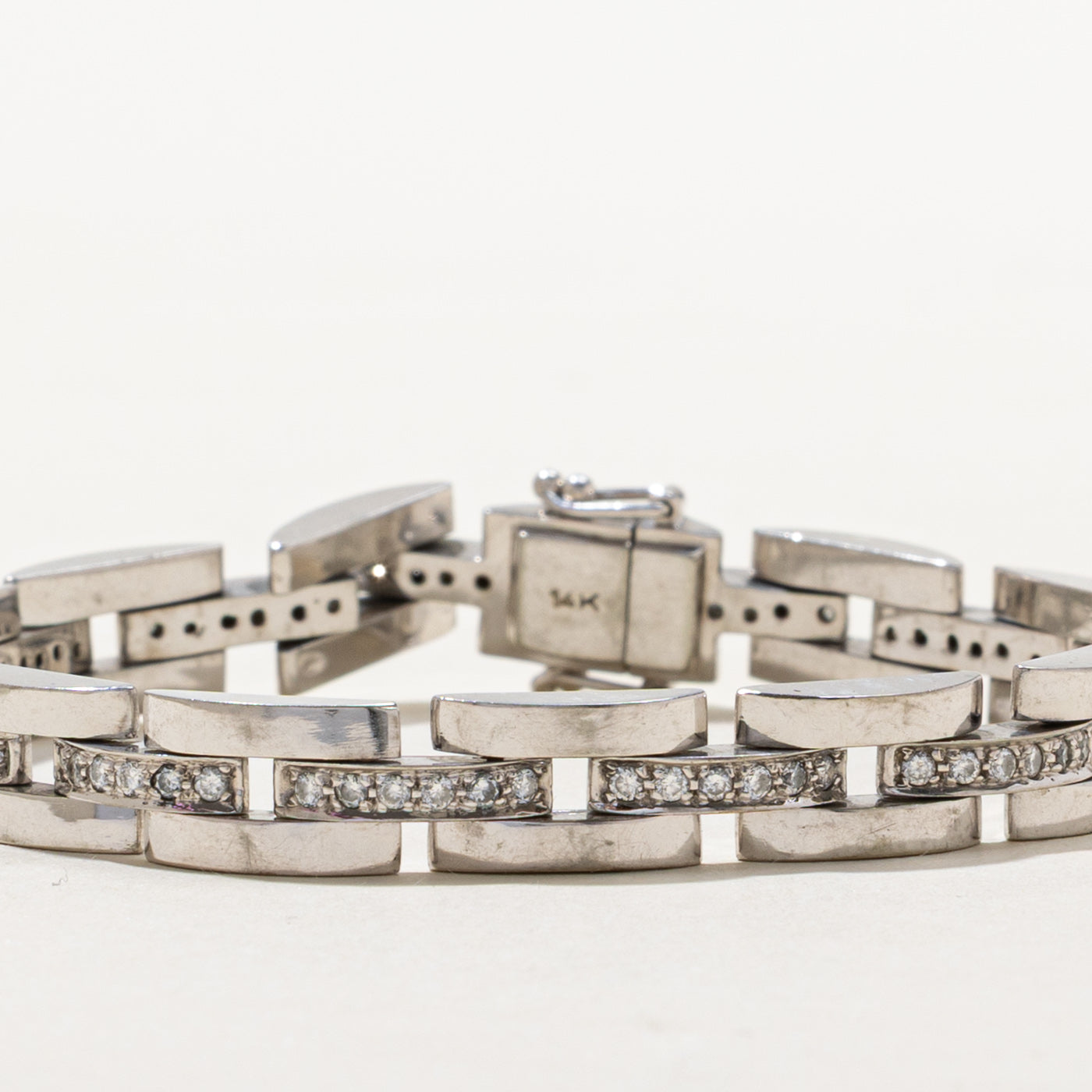 Diamond Watch Strap Bracelet | 1.50ctw | SZ 7.5" |