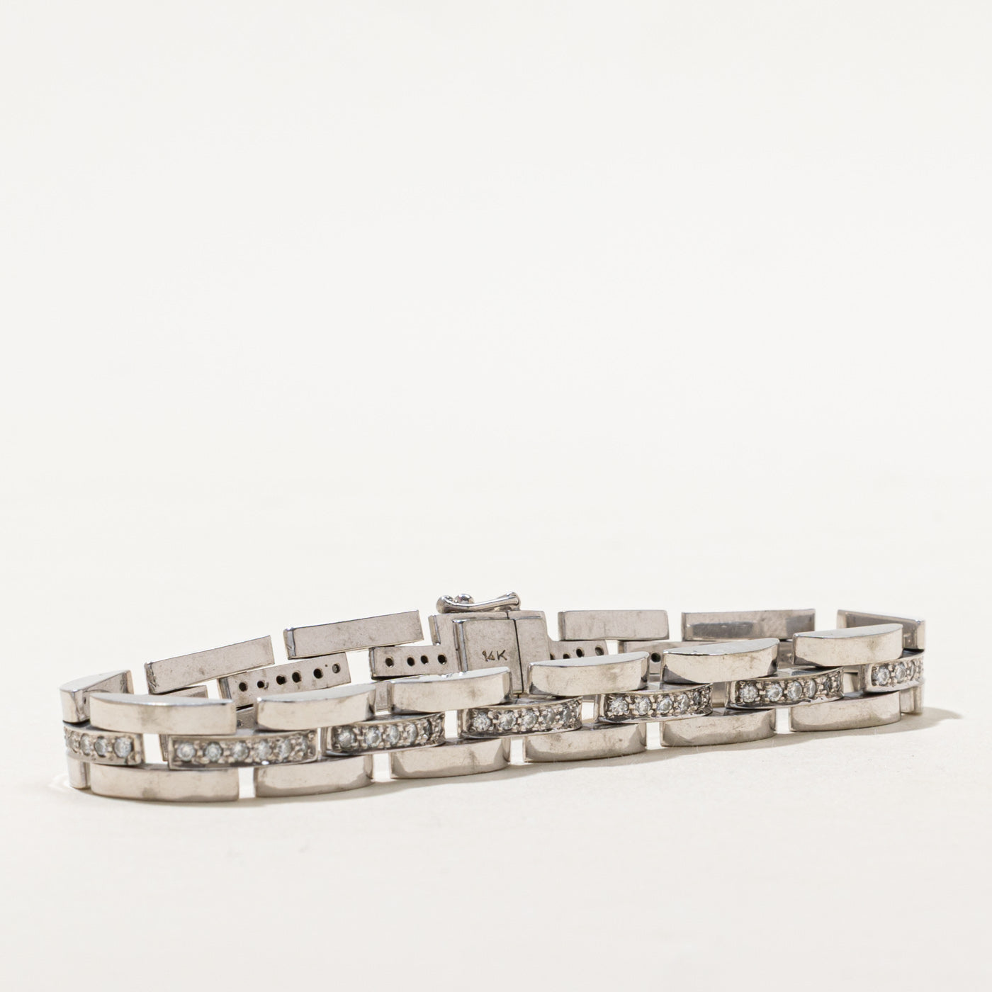 Diamond Watch Strap Bracelet | 1.50ctw | SZ 7.5" |