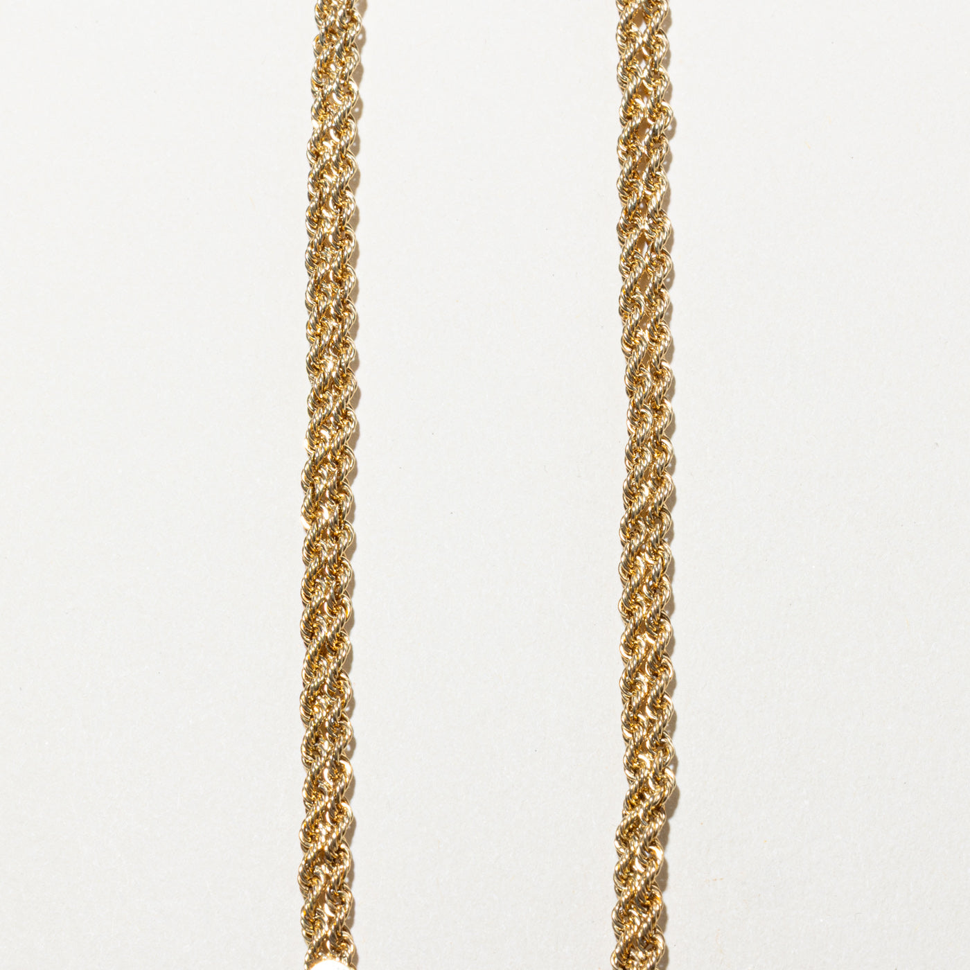 ***Photos Collier chaîne corde tissée rubis et diamants | 0,04 ct, 0,03 ct | 17,5" |
