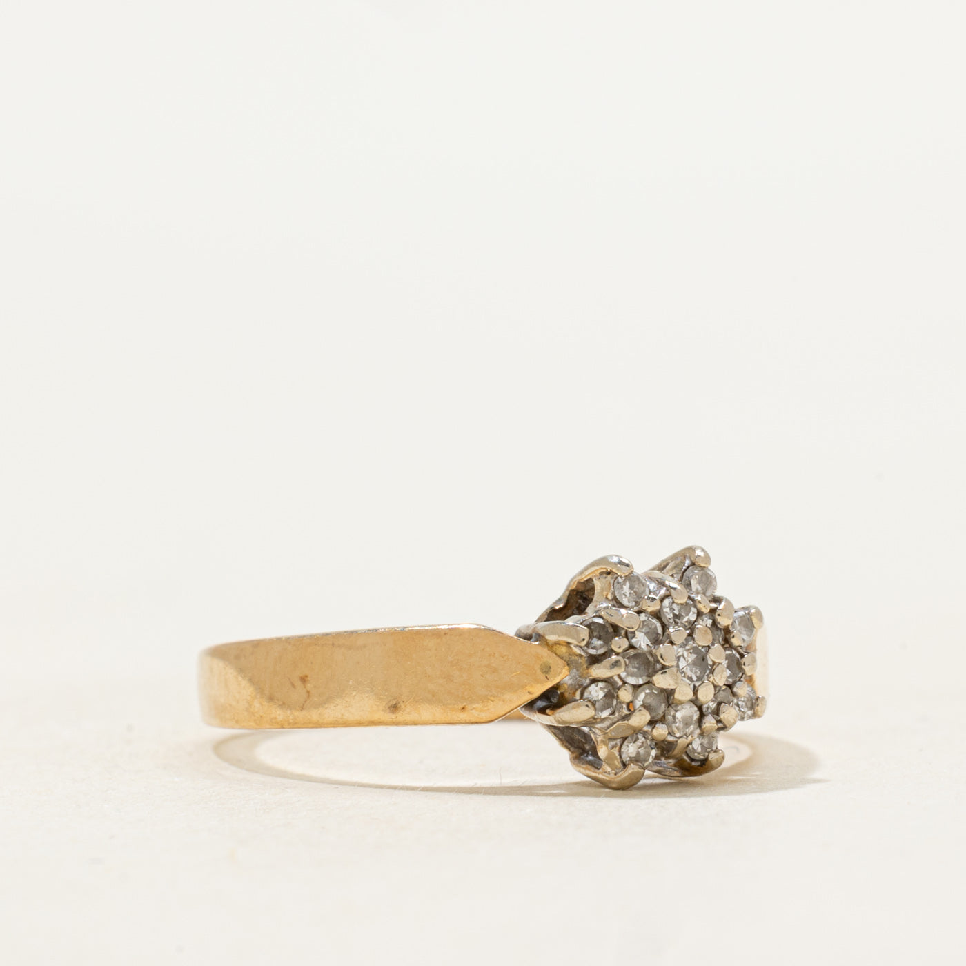 Diamond Petal Cluster Ring | 0.16ctw | SZ 6.75 |