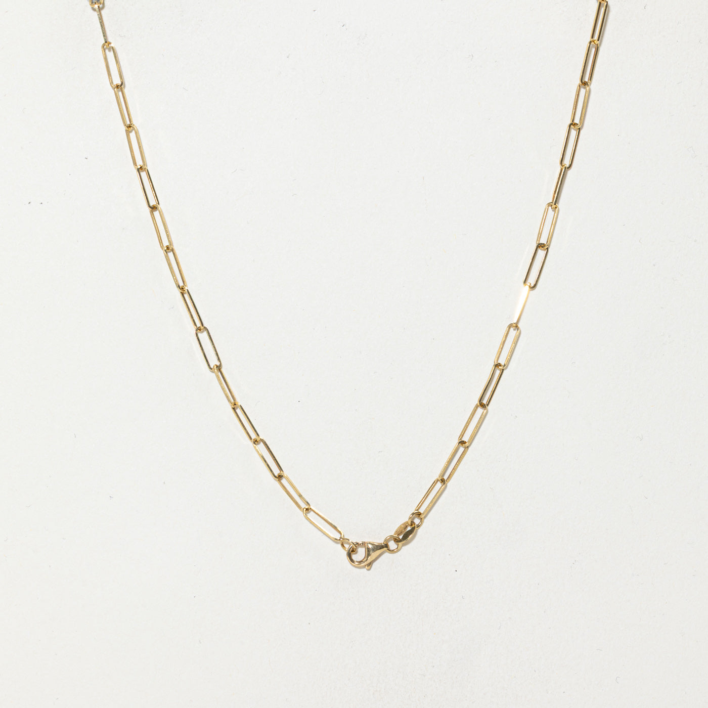18k Paperclip Link Chain | 2.50mm| 17.5"