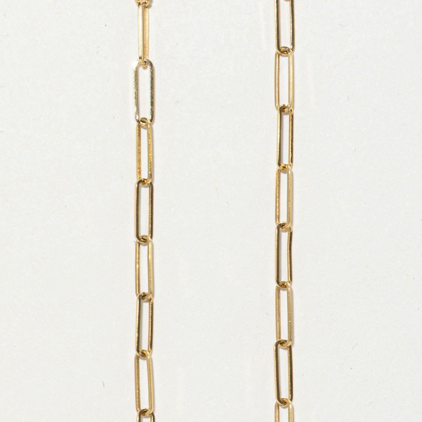 18k Paperclip Link Chain | 2.50mm| 17.5"