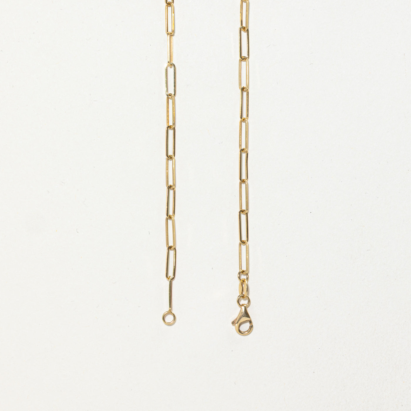18k Paperclip Link Chain | 2.50mm| 17.5"