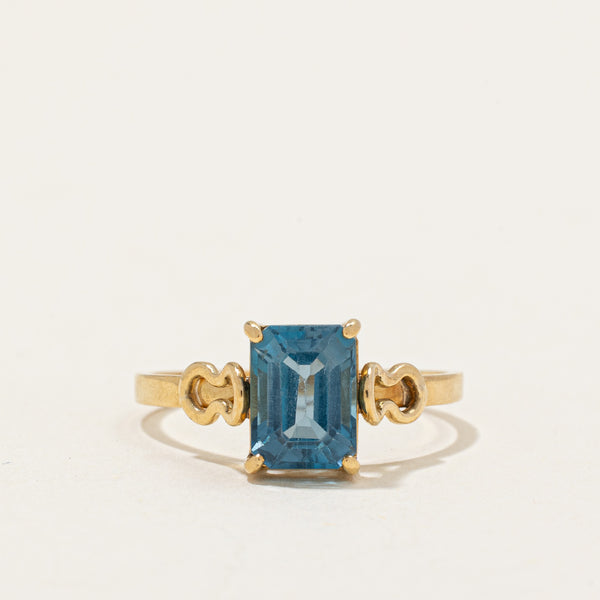 Blue Topaz Cocktail Ring | 1.80ct | SZ 6.75 |