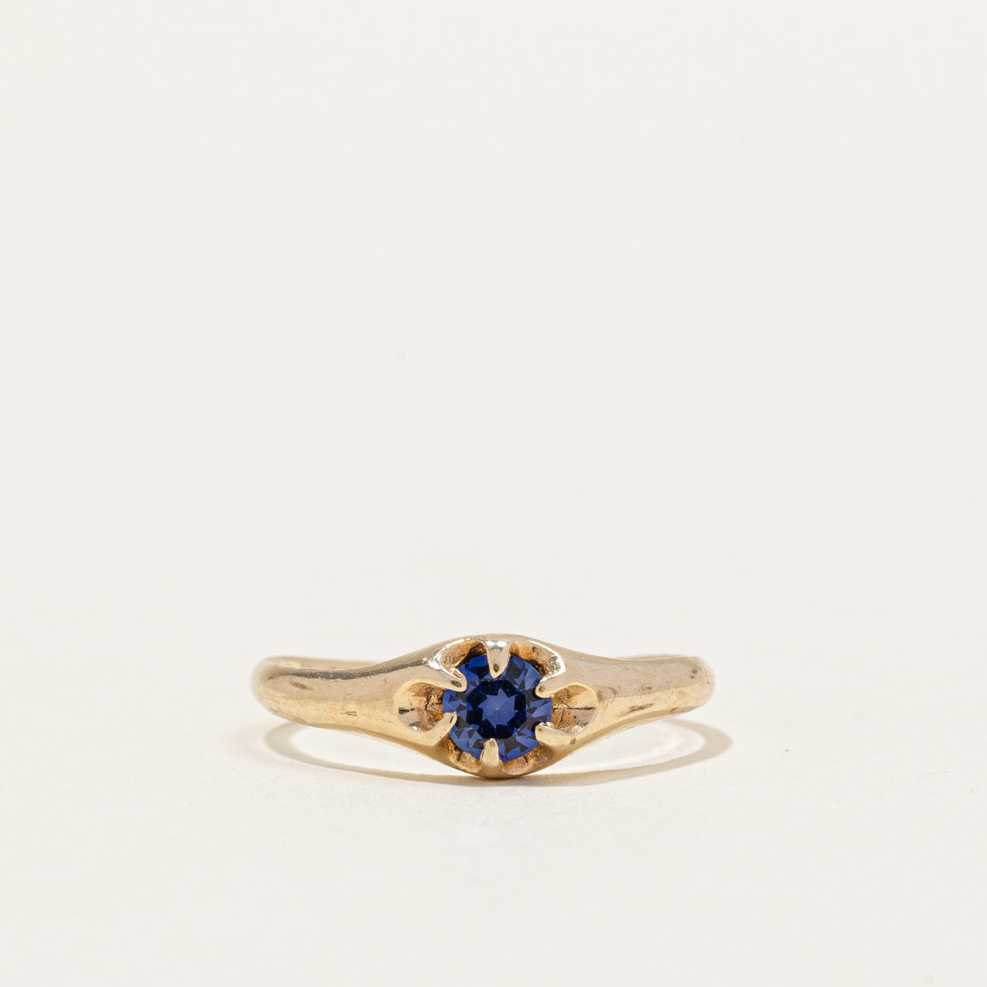 Bague en saphir synthétique | 0,20 ct | Taille 4 | 