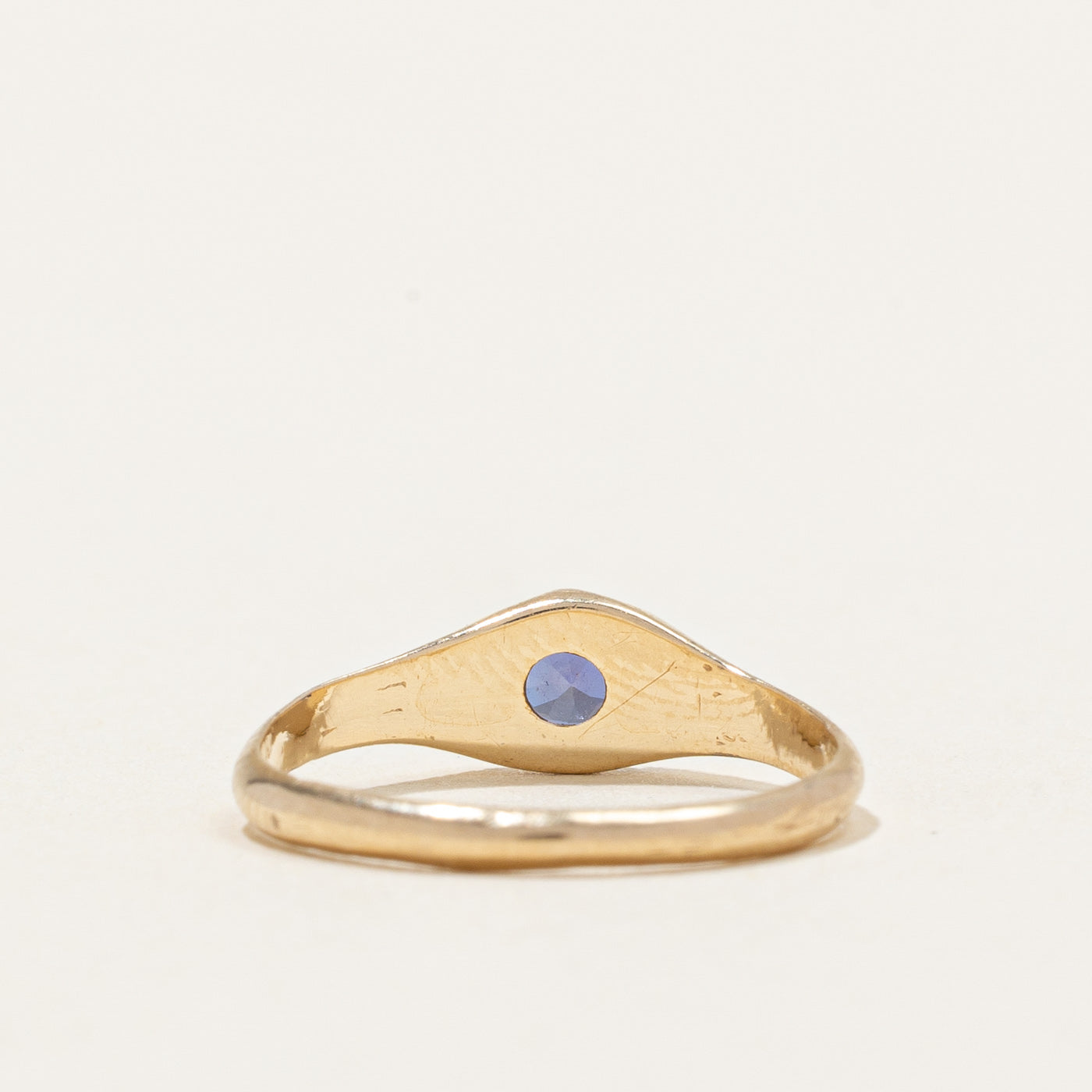 Bague en saphir synthétique | 0,20 ct | Taille 4 | 