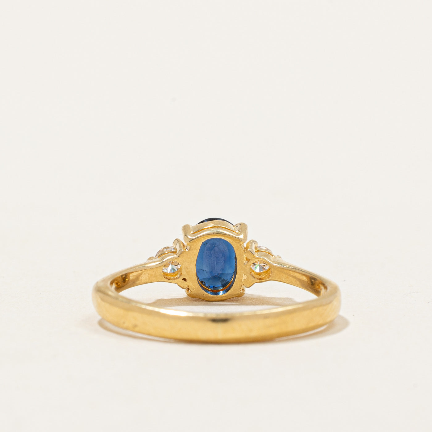 Sapphire & Diamond Ring | 0.70ct, 0.08ctw | SZ 4.5 |