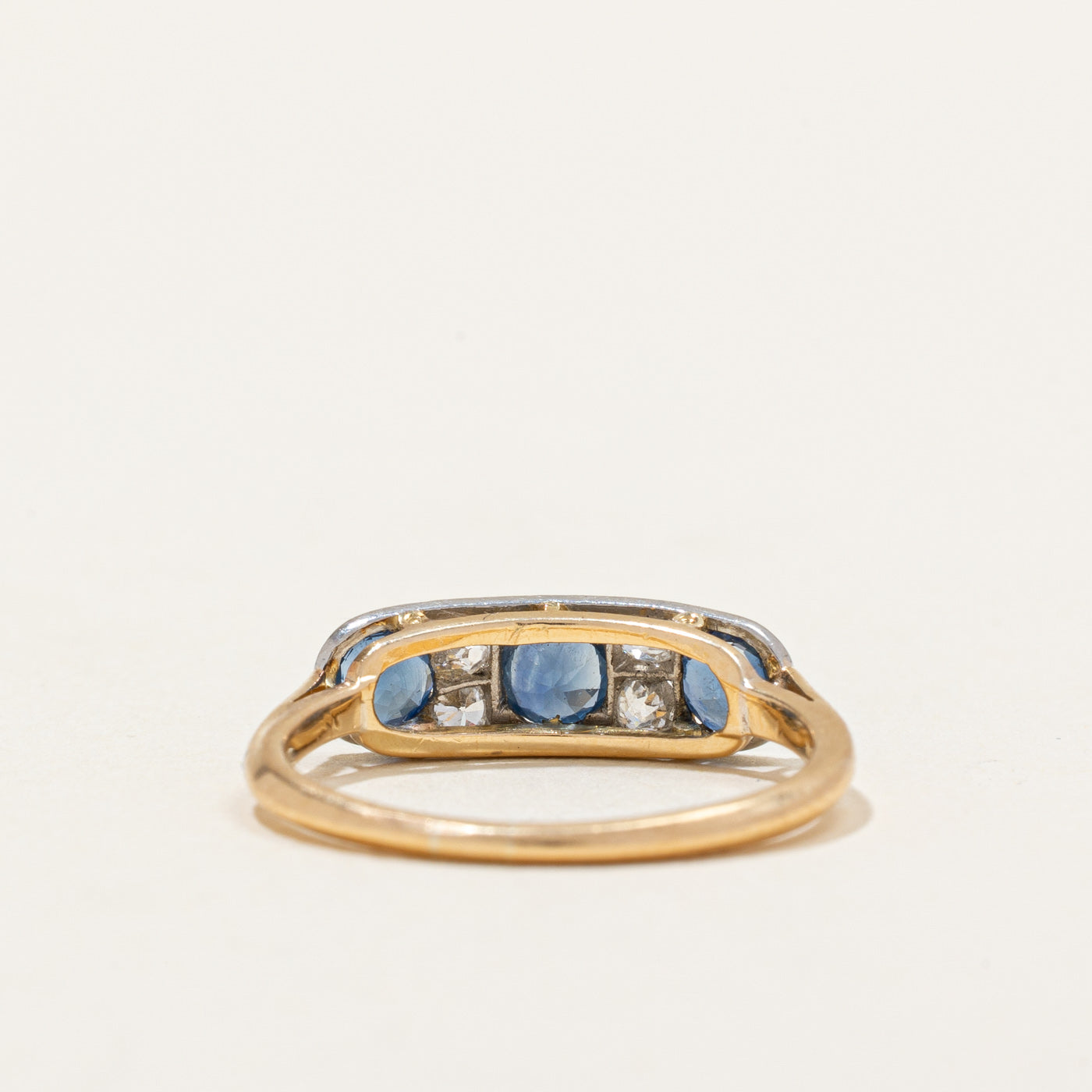 Antique Sapphire & Diamond Ring | 0.70ctw, 0.22ctw | SZ 7.25 |