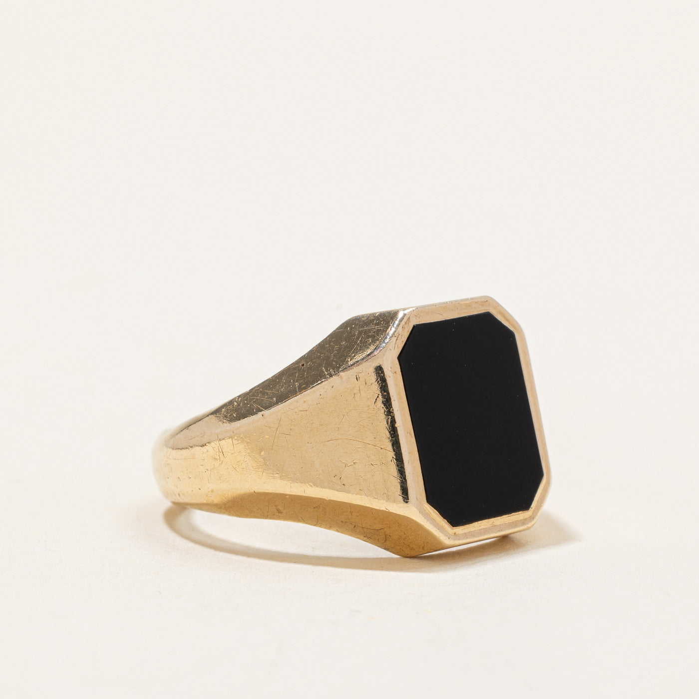 1963 Birmingham Black Onyx Cocktail Ring | 3.50ct | SZ 7.25 |