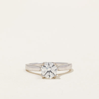 GIA Diamond Engagement Ring with Hidden Diamond Accents | 1.16ctw H SI1 Ex | SZ 5.75 |