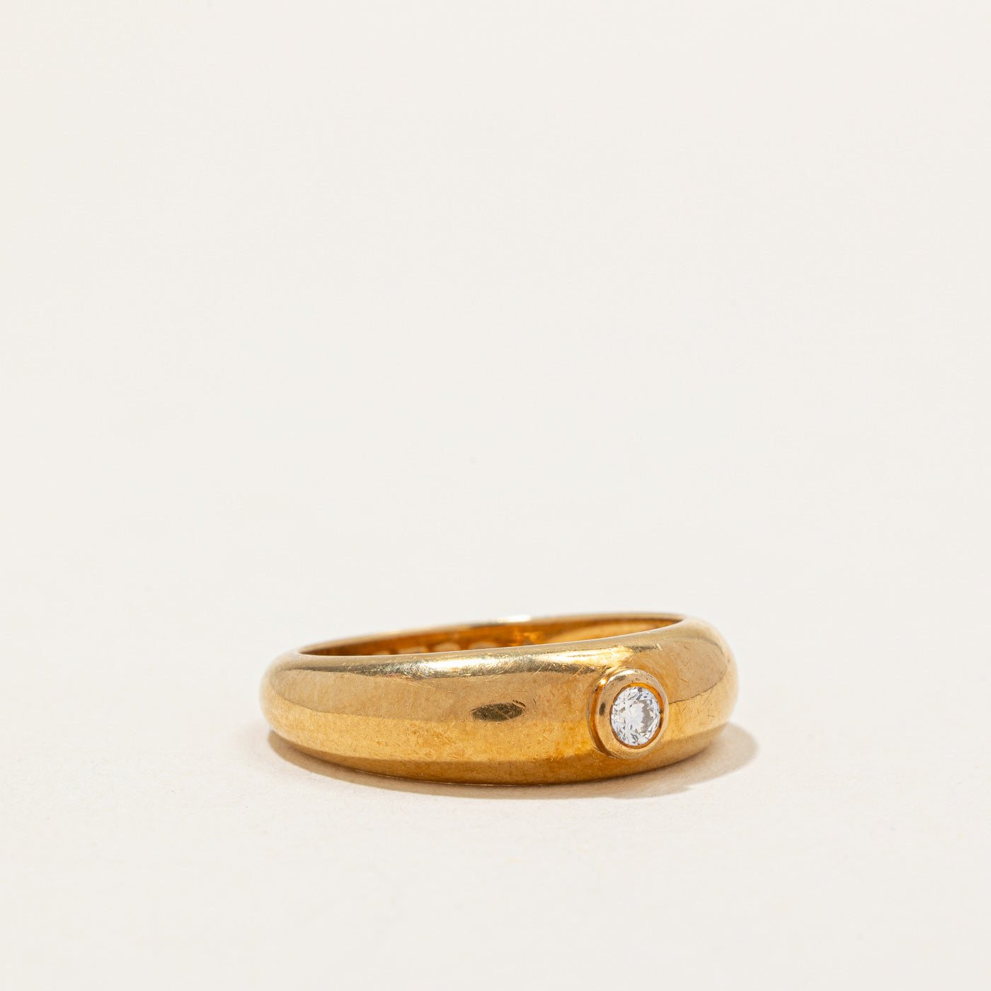 Bague Cartier Vintage sertie de diamants à fleur | 0,07 ct | Taille 6,25 | 