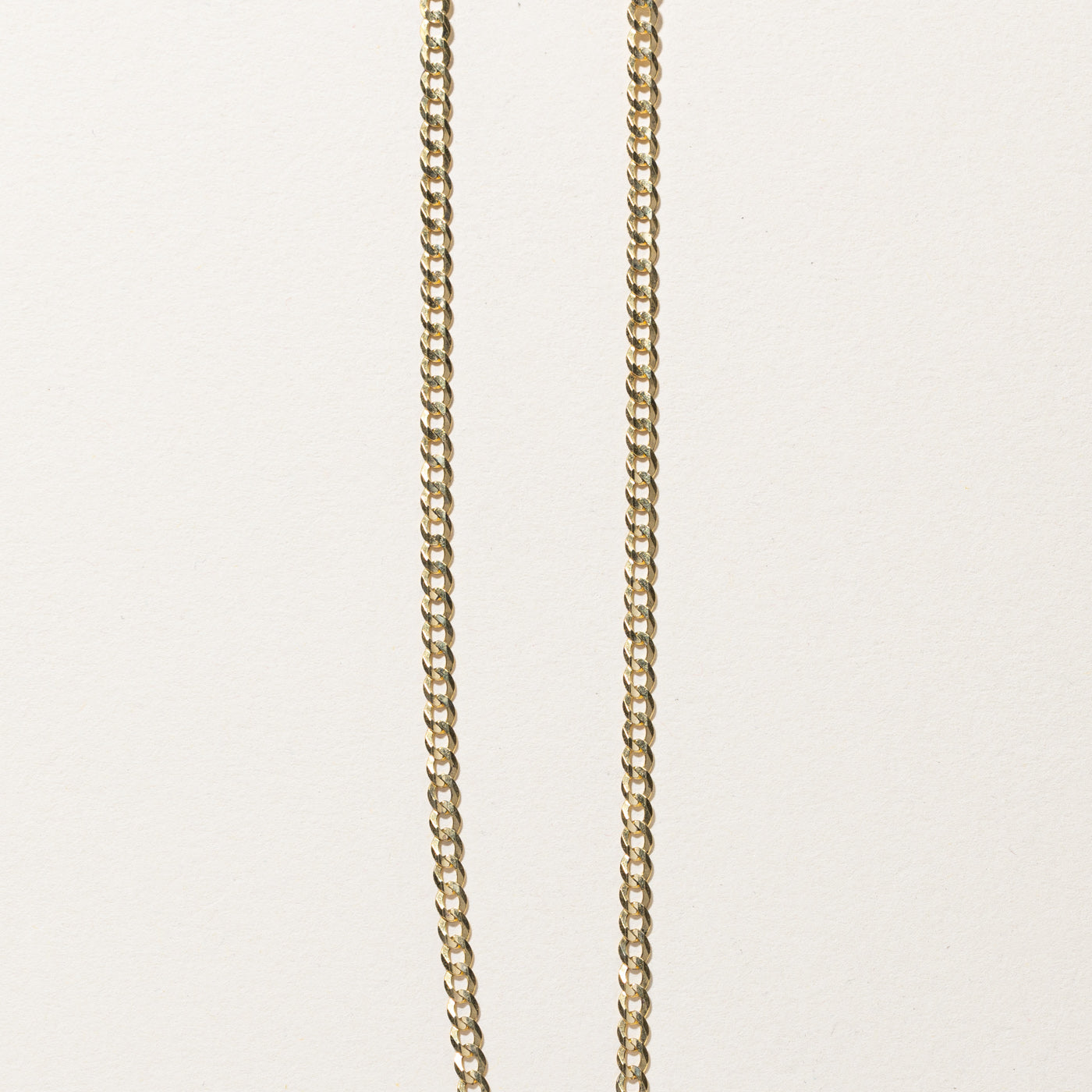 Yellow Gold Curb Link Chain | 22"|