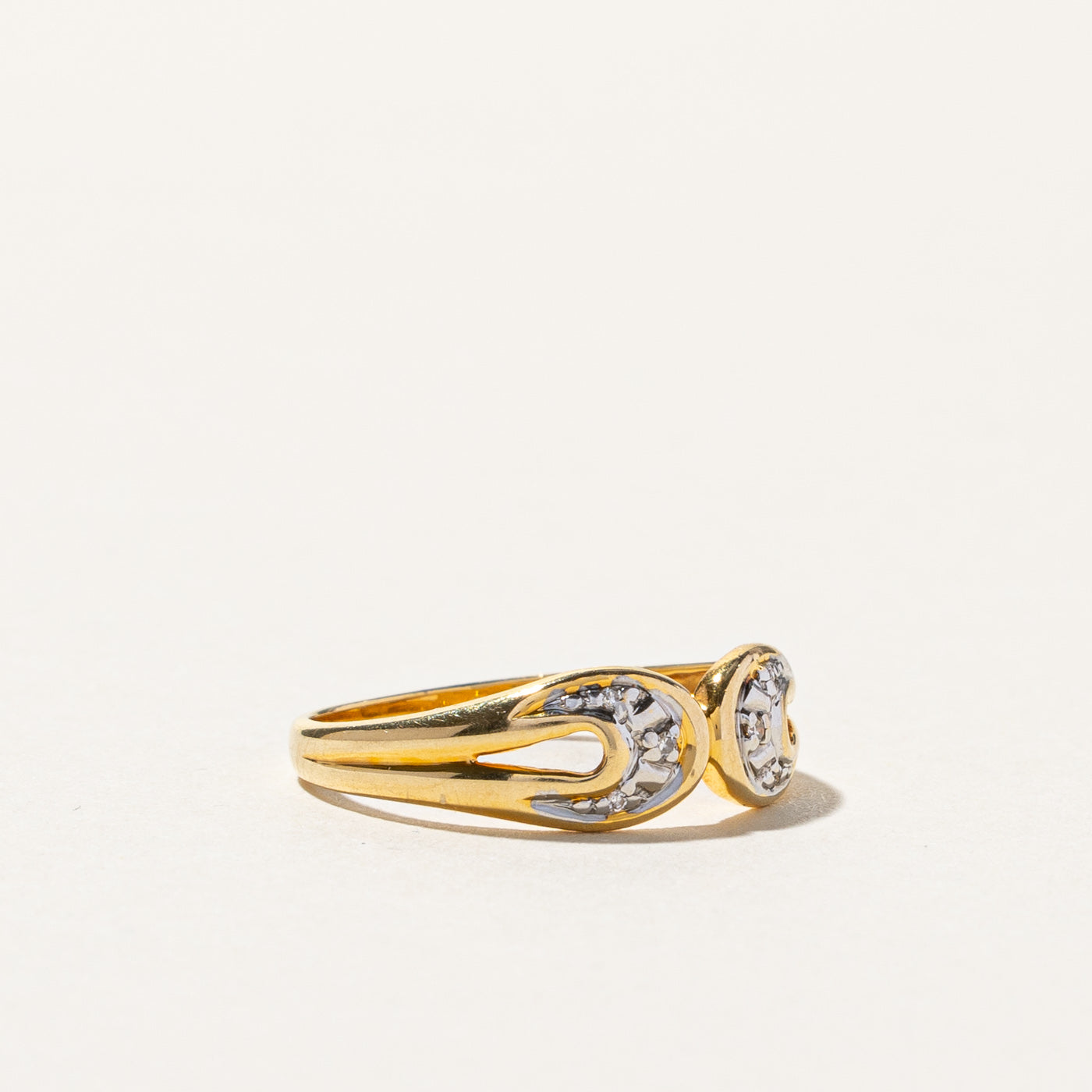 Diamond Gold Ring | 0.02ctw | SZ 6.5 |