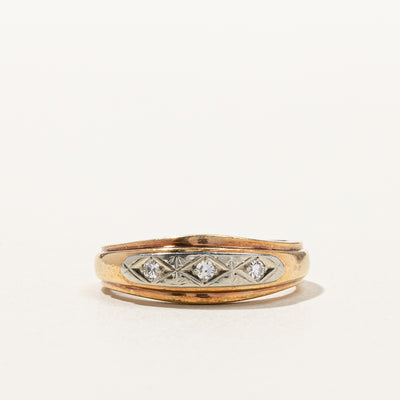 Three Stone Diamond Ring | 0.09ctw | SZ 8.5 |