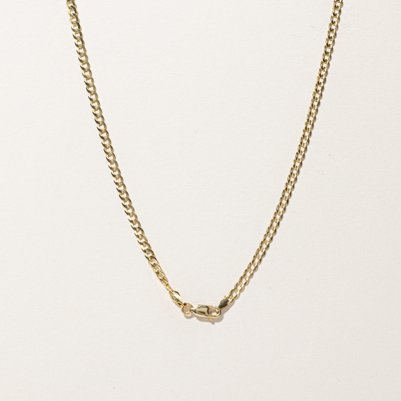 Yellow Gold Curb Link Chain | 22