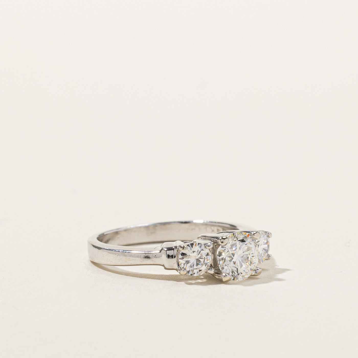 Three Stone Diamond Ring | 0.93ctw SI2/I1 G/H | SZ 5.25 |