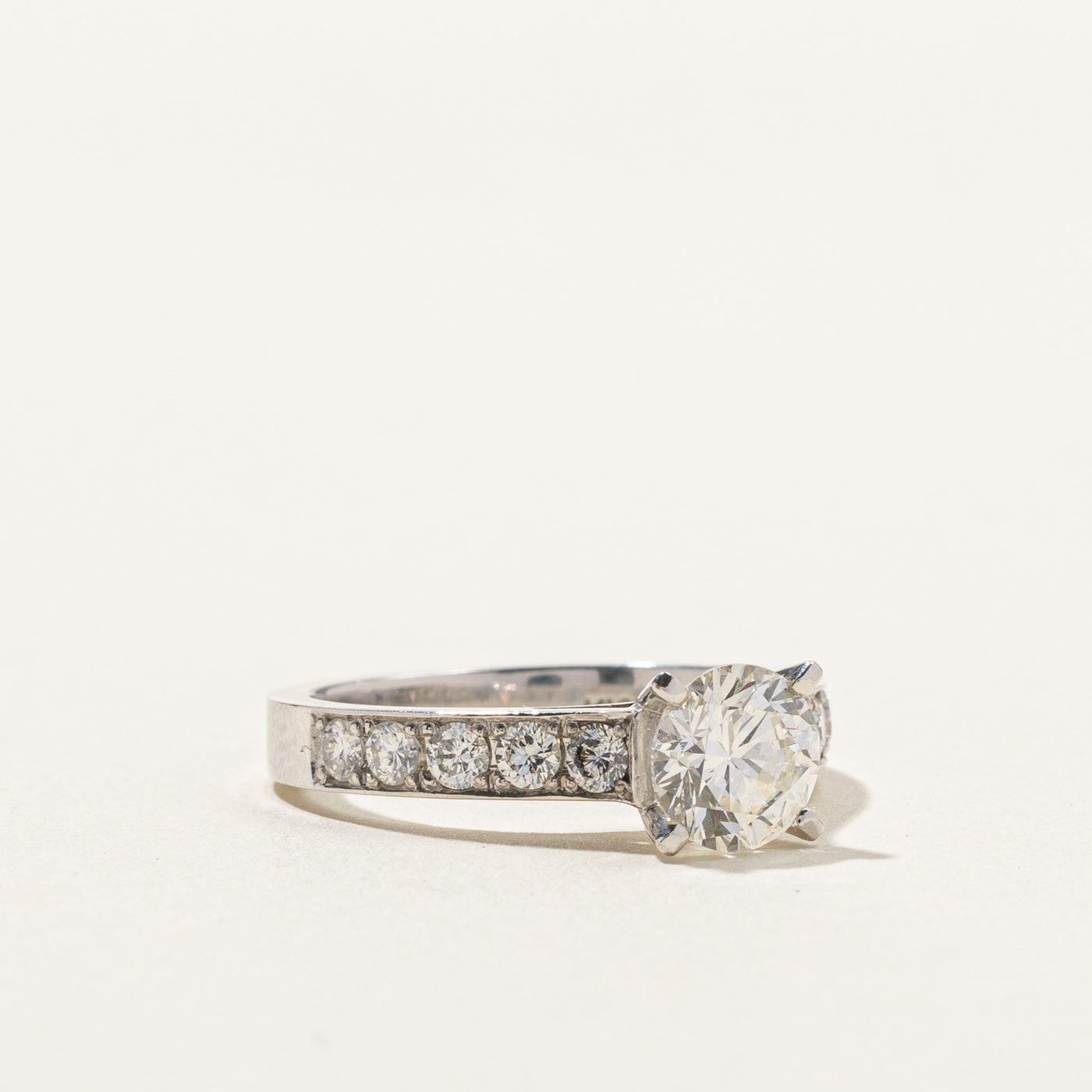 Solitaire with Accents Diamond Engagement Ring | 1.42ctw | SZ 5.75 |