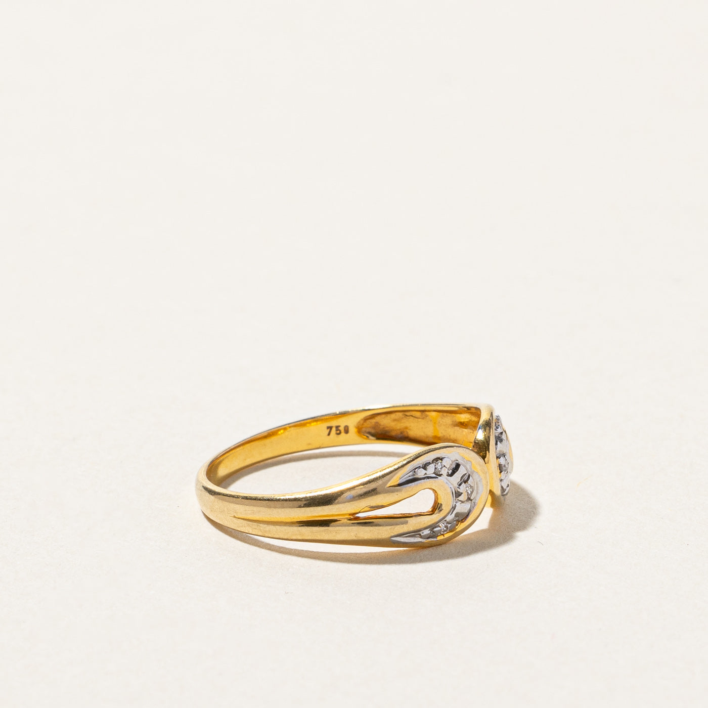 Diamond Gold Ring | 0.02ctw | SZ 6.5 |