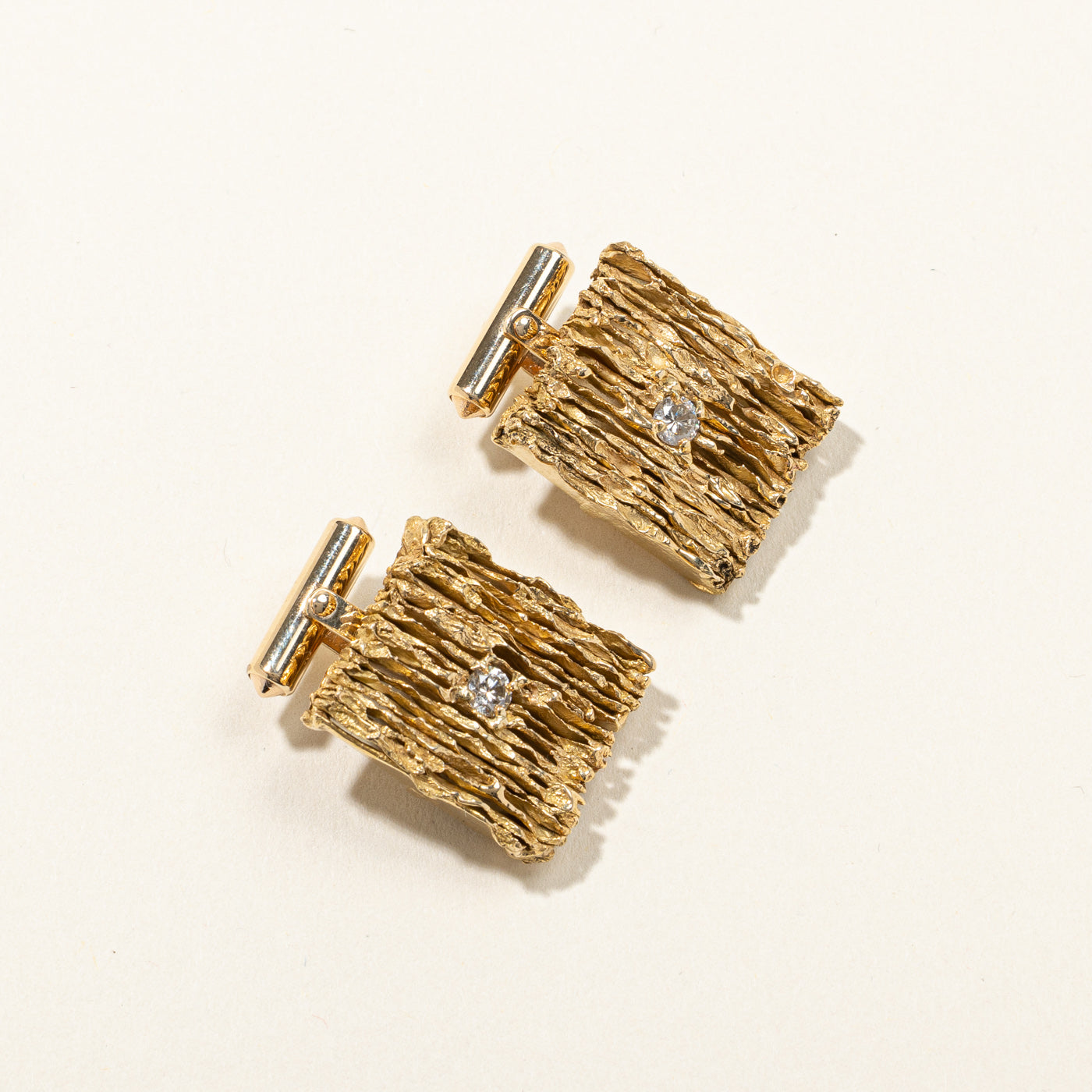 Textured Diamond Cufflinks | 0.44ctw |