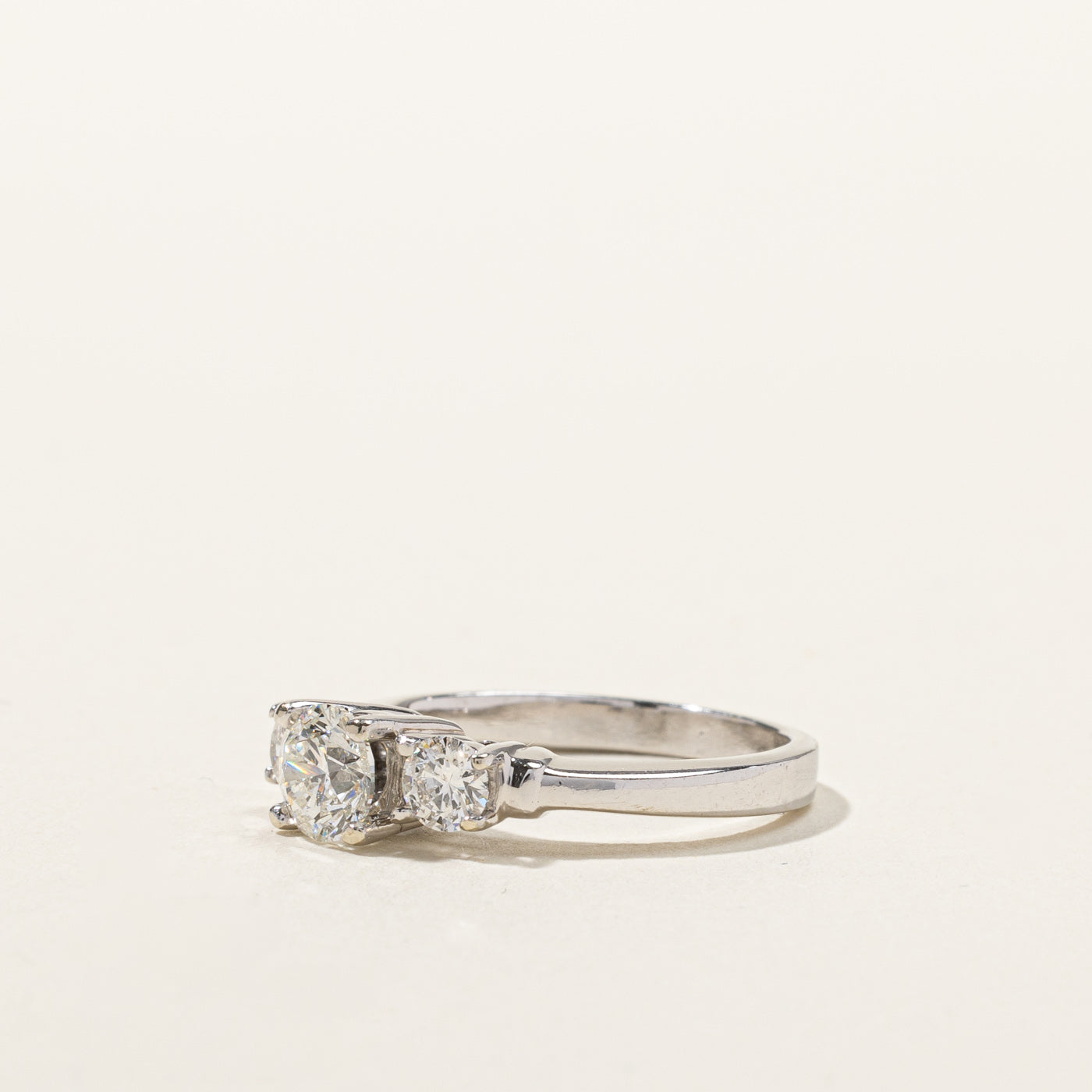 Three Stone Diamond Ring | 0.93ctw SI2/I1 G/H | SZ 5.25 |