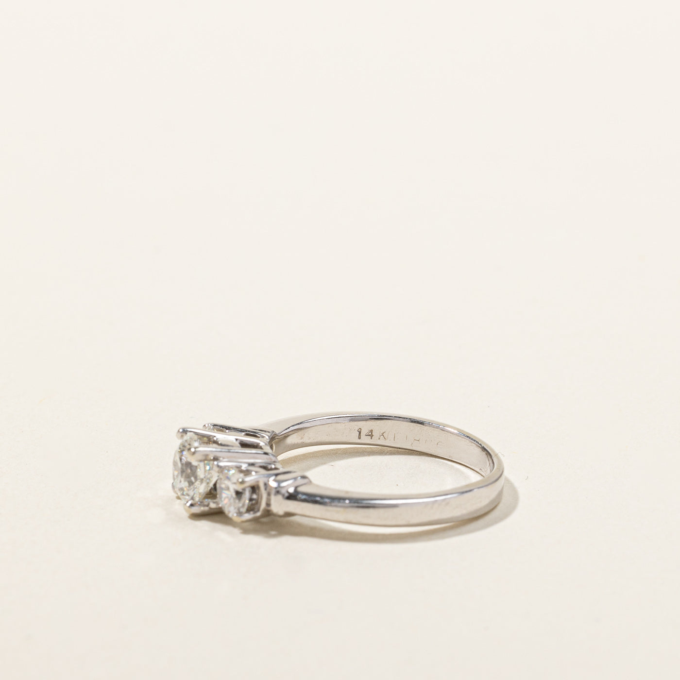 Three Stone Diamond Ring | 0.93ctw SI2/I1 G/H | SZ 5.25 |