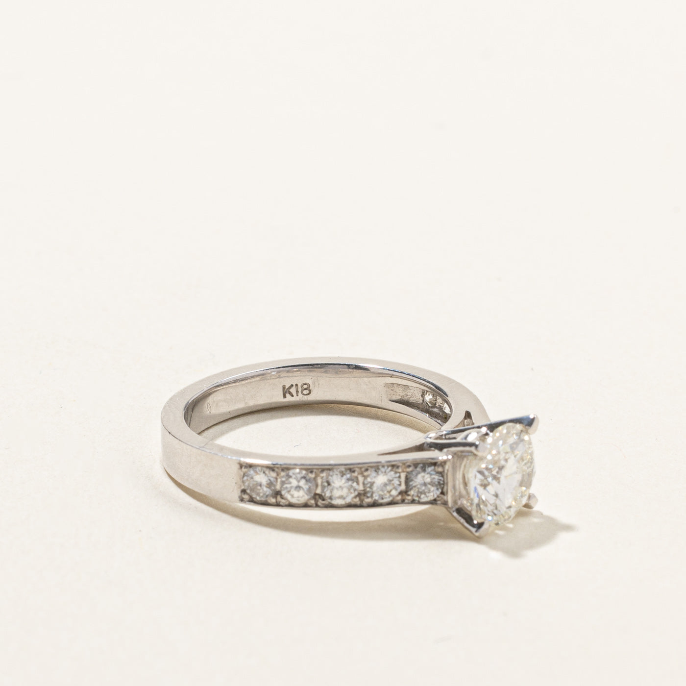 Solitaire with Accents Diamond Engagement Ring | 1.42ctw | SZ 5.75 |