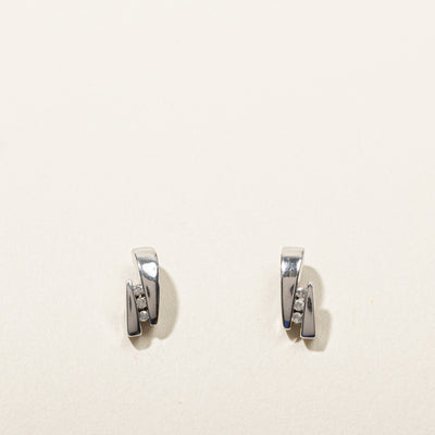 Channel Set Diamond Earrings | 0.06ctw |