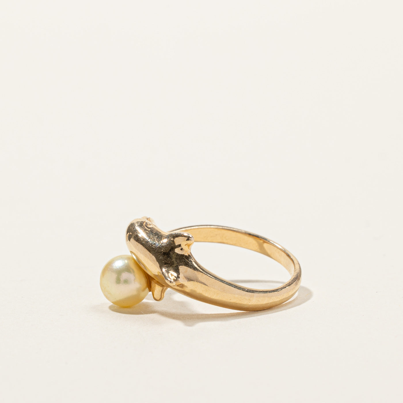 Pearl Dolphin Ring | SZ 6.75 |