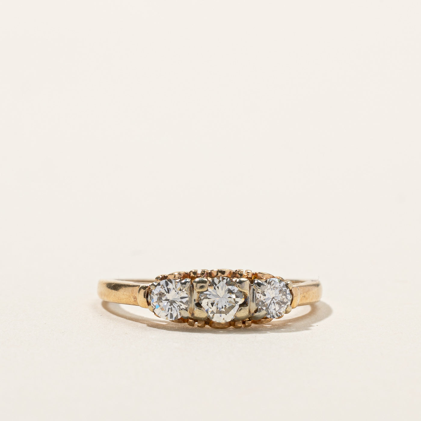 Three Stone Diamond Ring | 0.42ctw | SZ 5.5 |