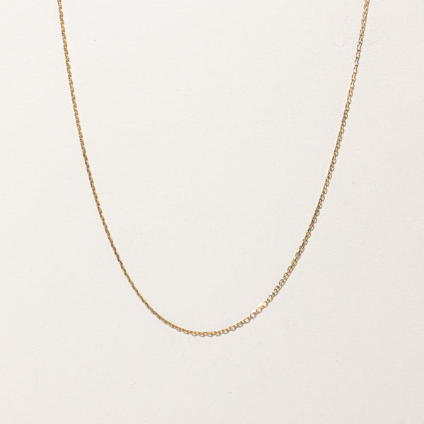 Gold Rolo Link Chain | 17