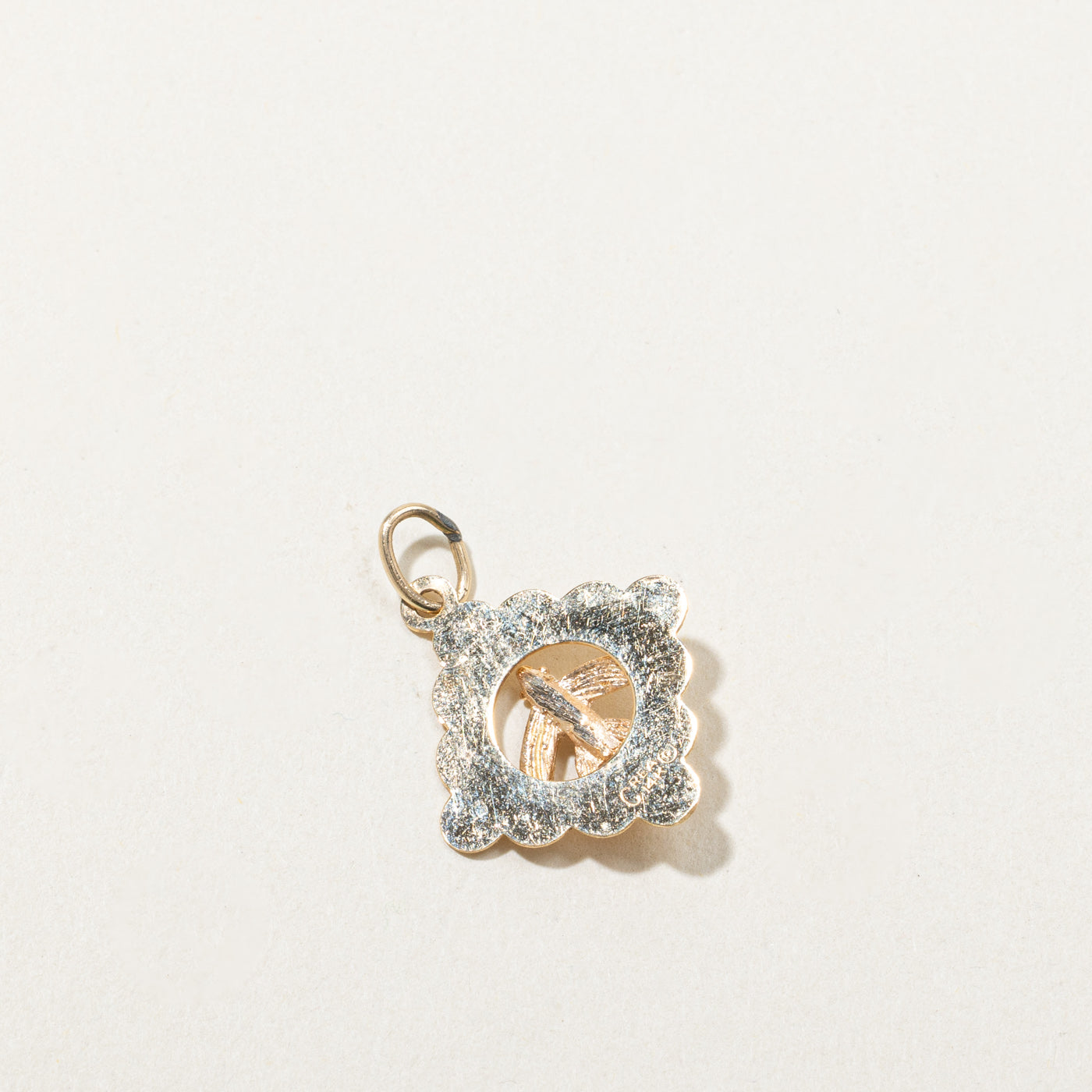 Gold "Barbados" Plane Pendant