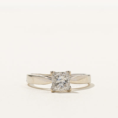 Solitaire Princess Cut Diamond Engagement Ring | 1.04ct I1 H | SZ 7.25 |