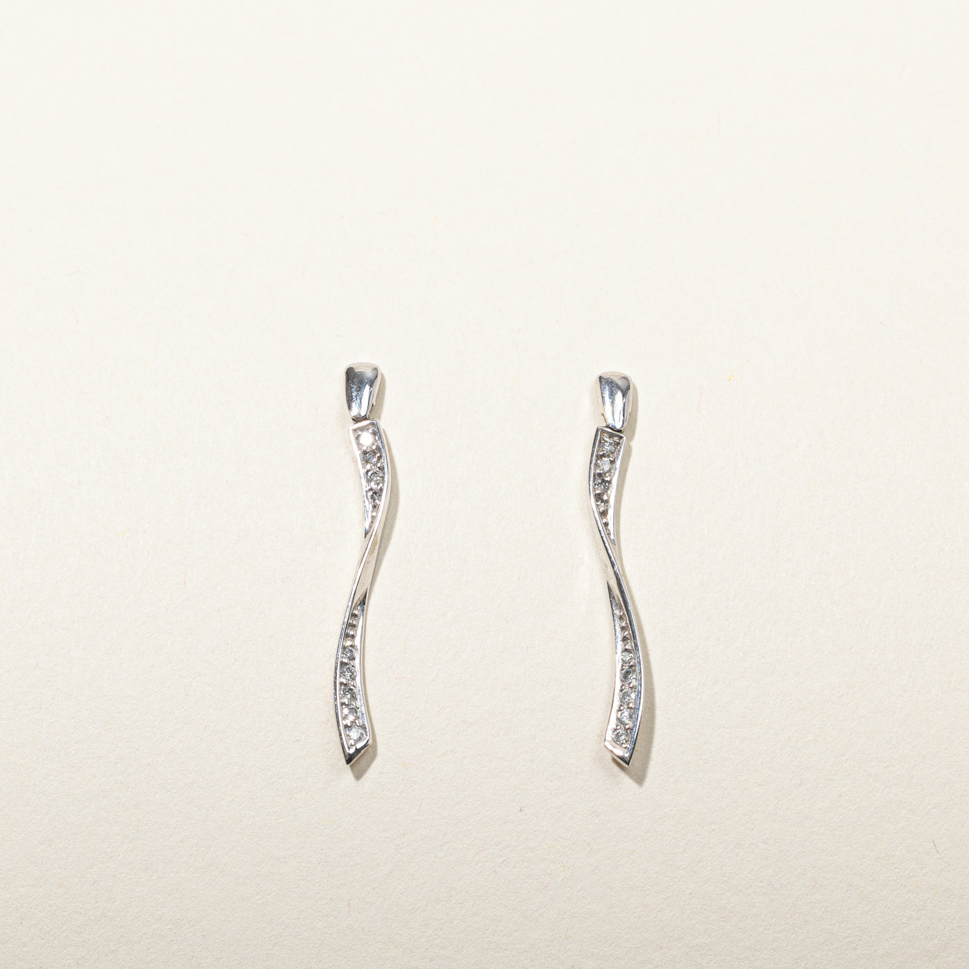 Diamond Dangle Earrings | 0.16ctw |