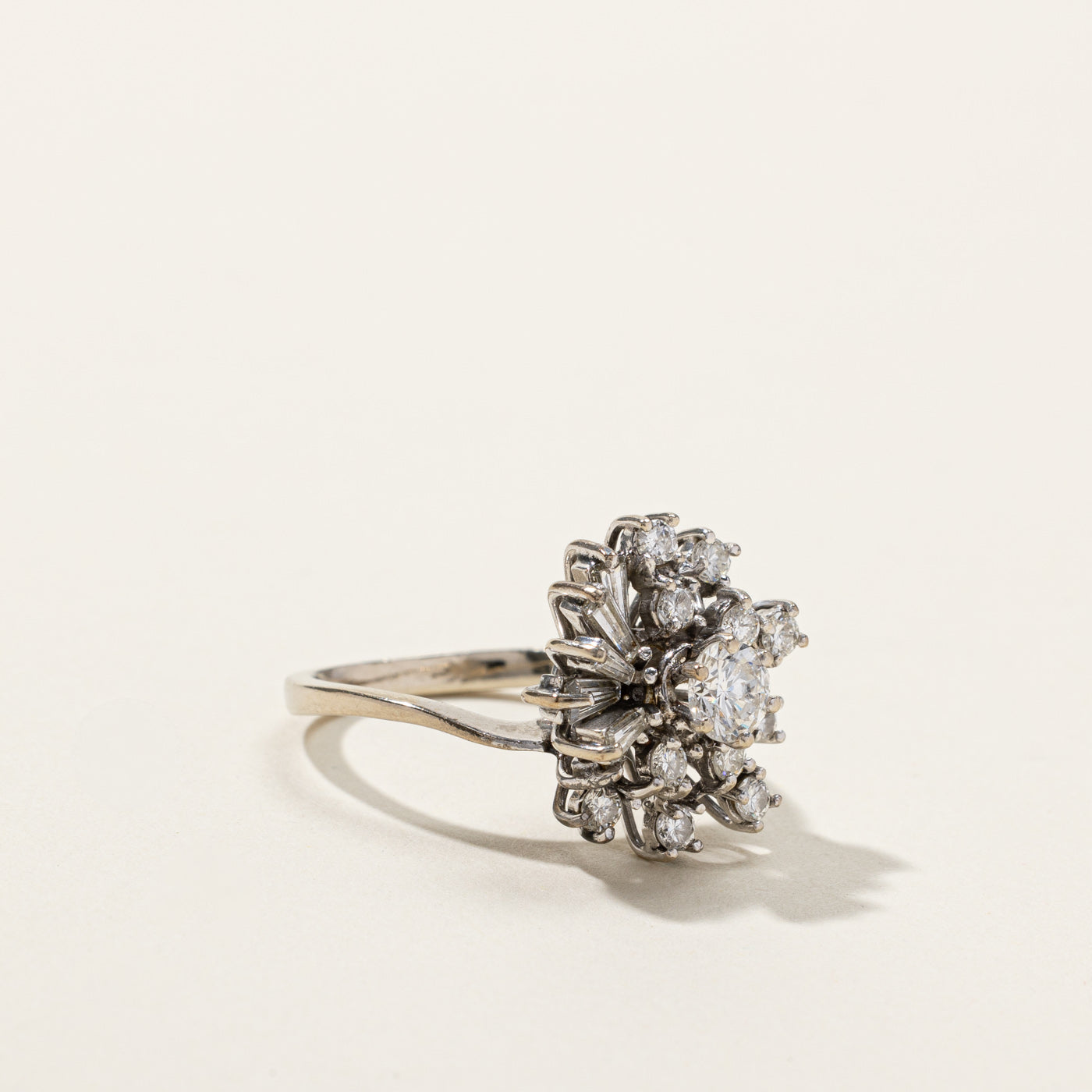 Cluster Diamond Ring | 1.19ctw | SZ 7 |
