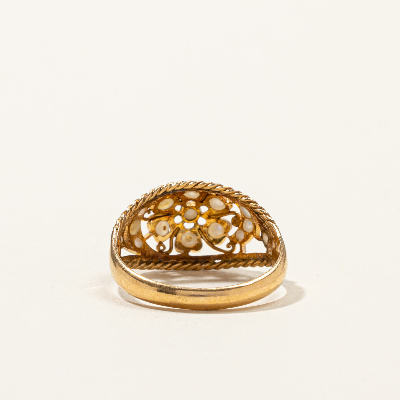 Filigree Pearl Ring | SZ 7.5 |