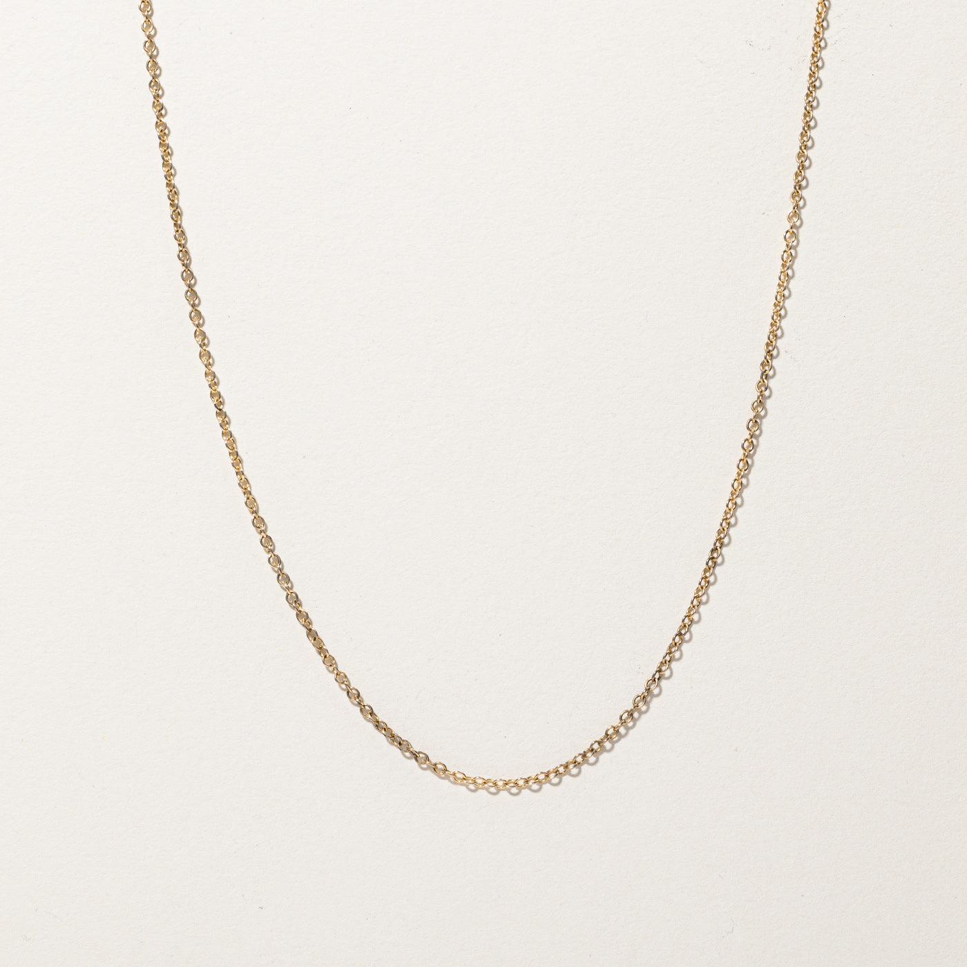Gold Rolo Link Chain | 18"|