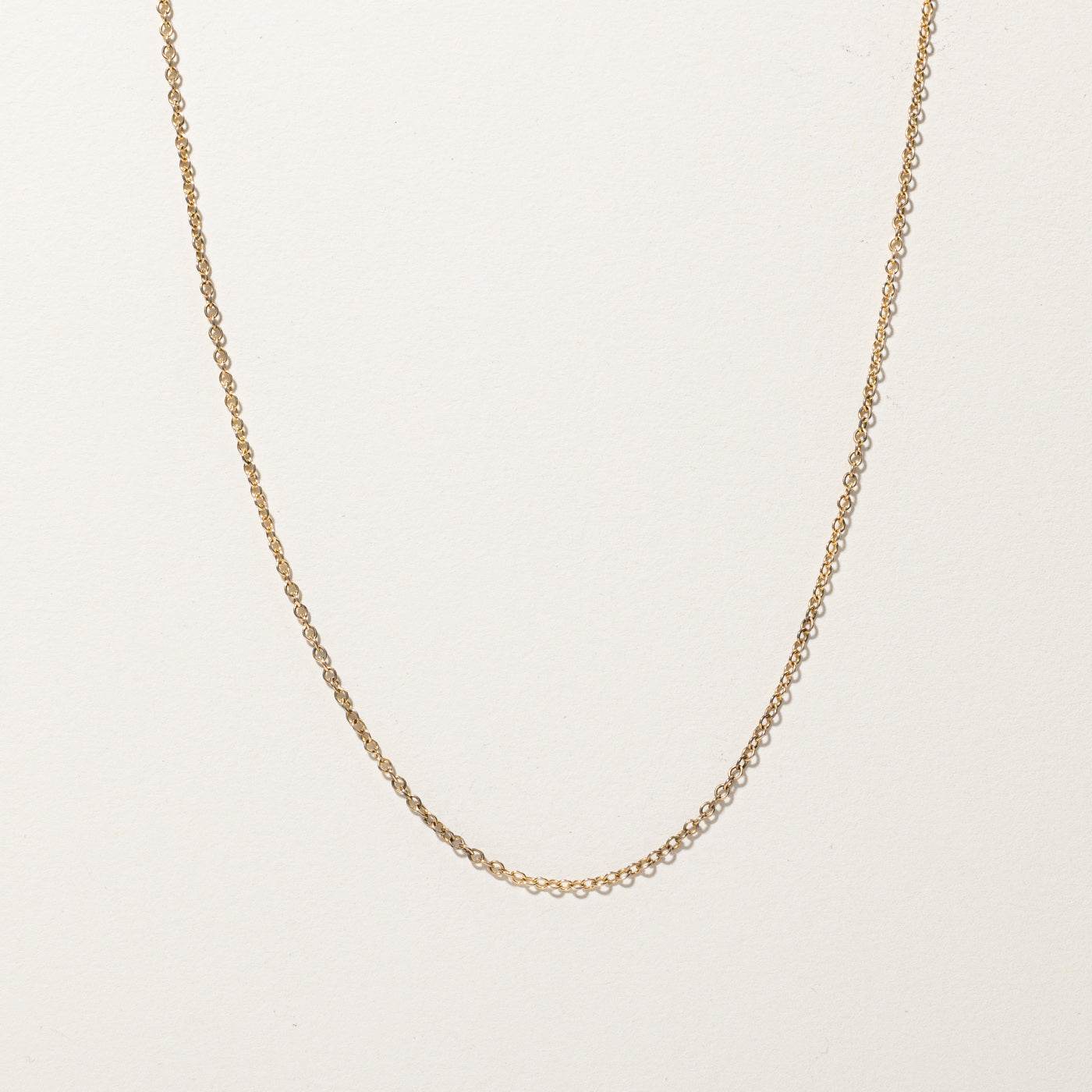 Gold Rolo Link Chain | 18