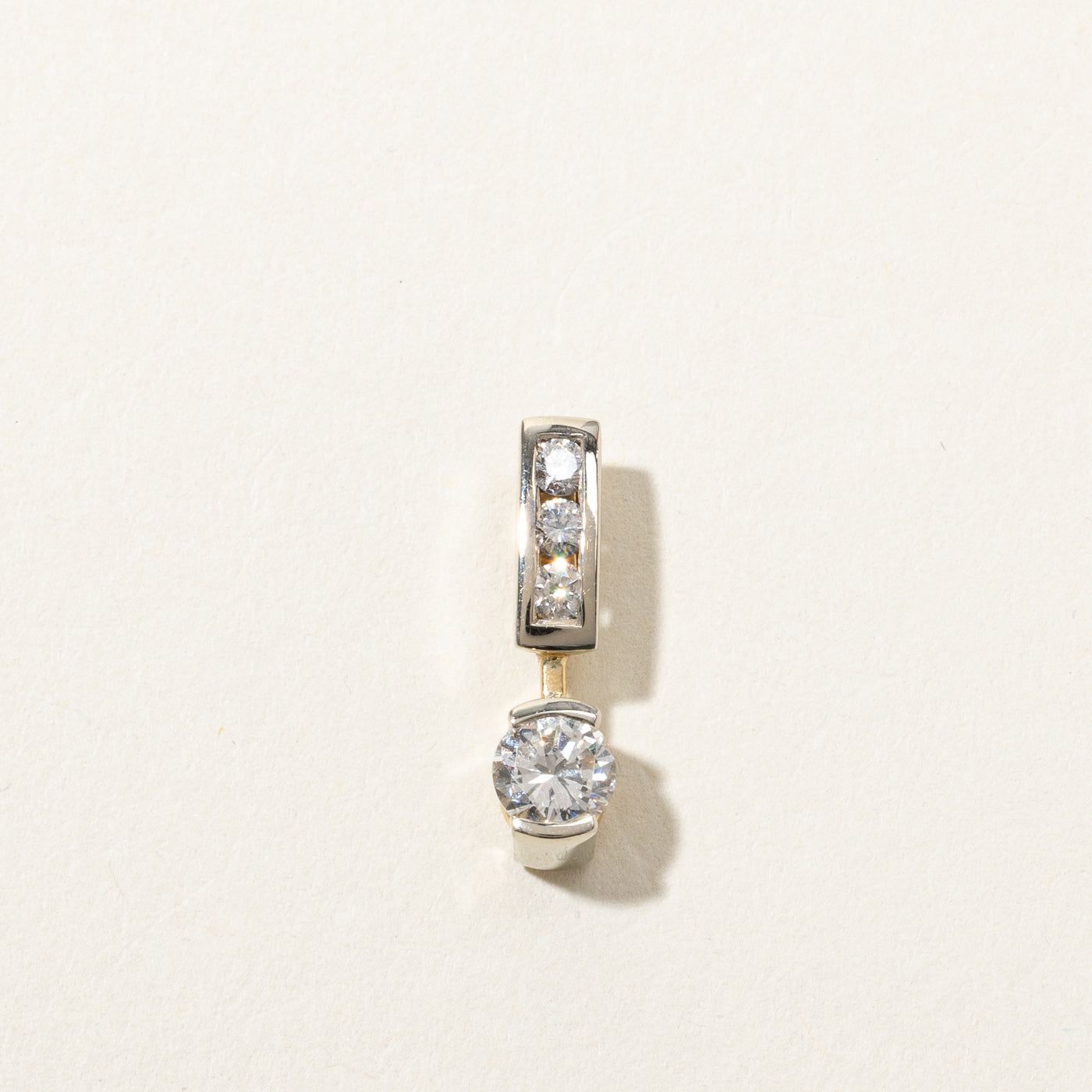 Semi Bezel Diamond Pendant | 0.96ctw |