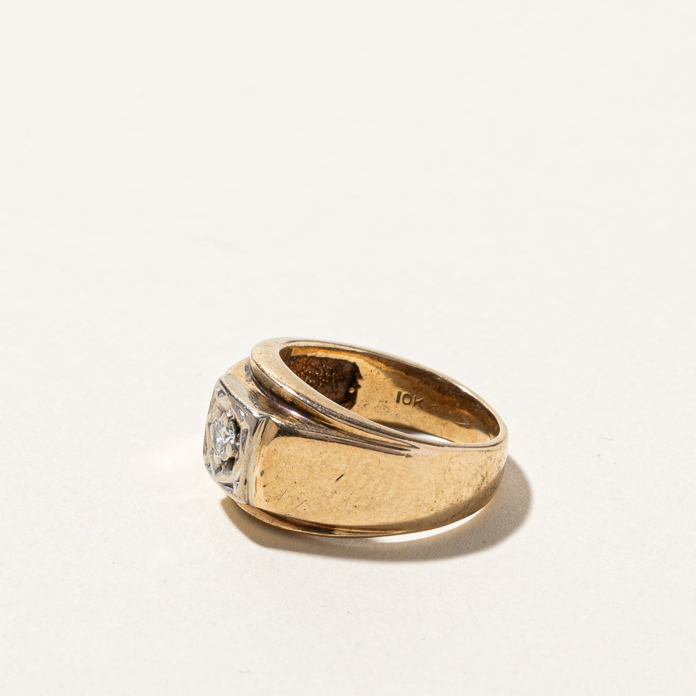 Solitaire Diamond Ring | 0.10ct | SZ 4.5 |