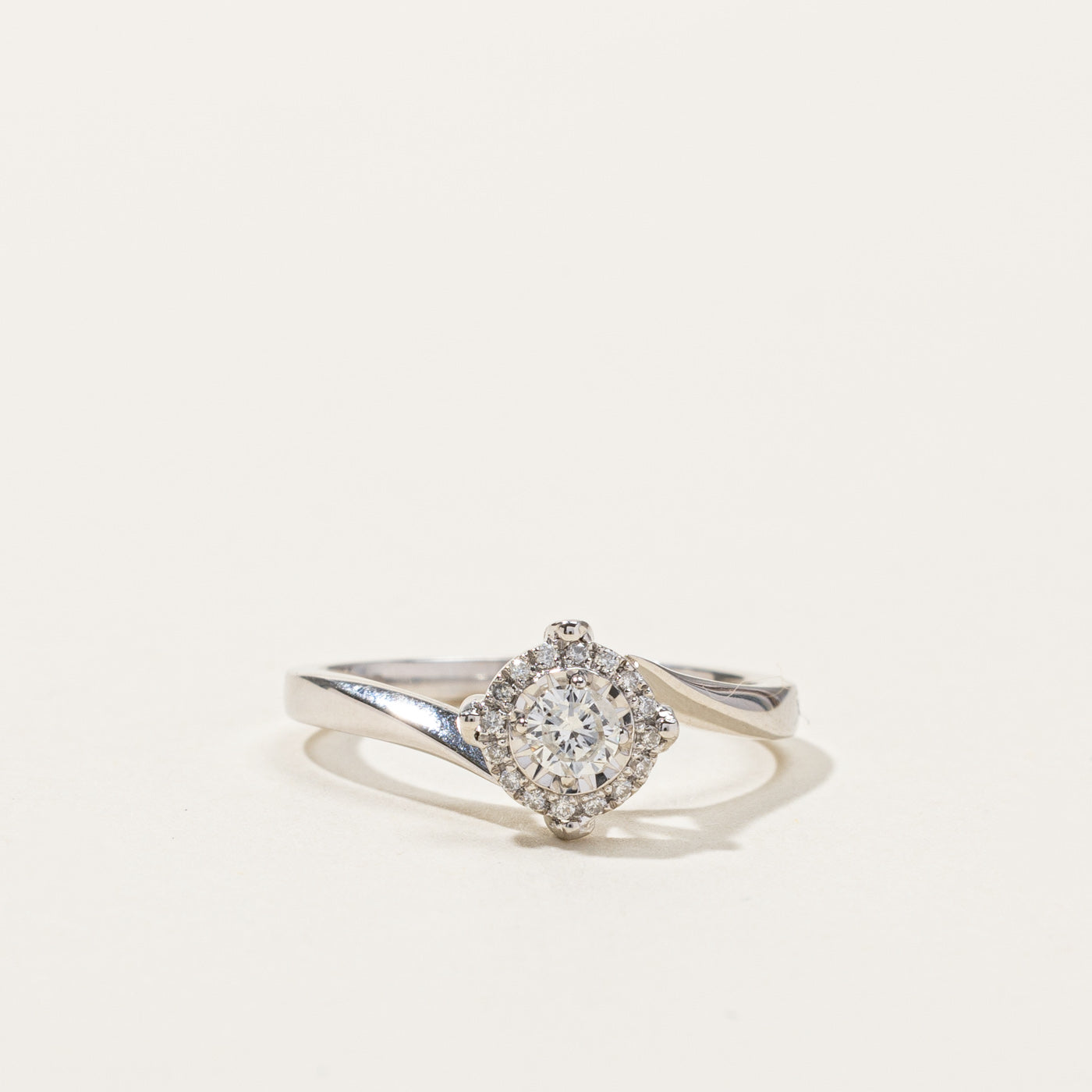 Bypass Cluster Diamond Ring | 0.24ctw | SZ 6.5 |